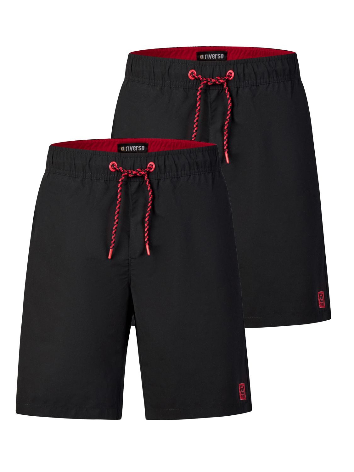 riverso Badeshorts Herren Badehose RIVDavid Regular Fit (2-St) Sportshorts mit Kordelzug
