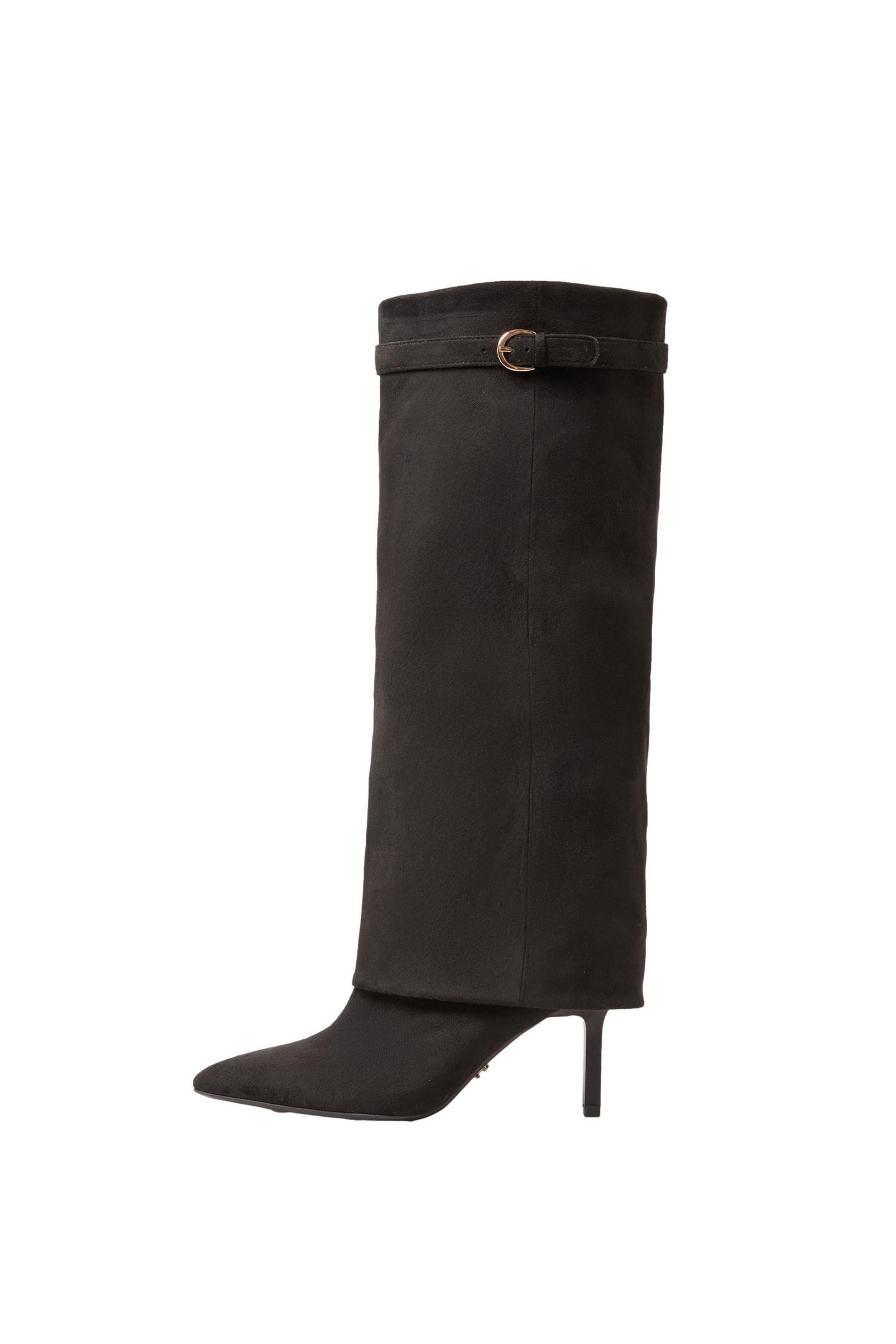 Lipsy Kunstveloursleder-Stiefel mit Absatz Stiefel