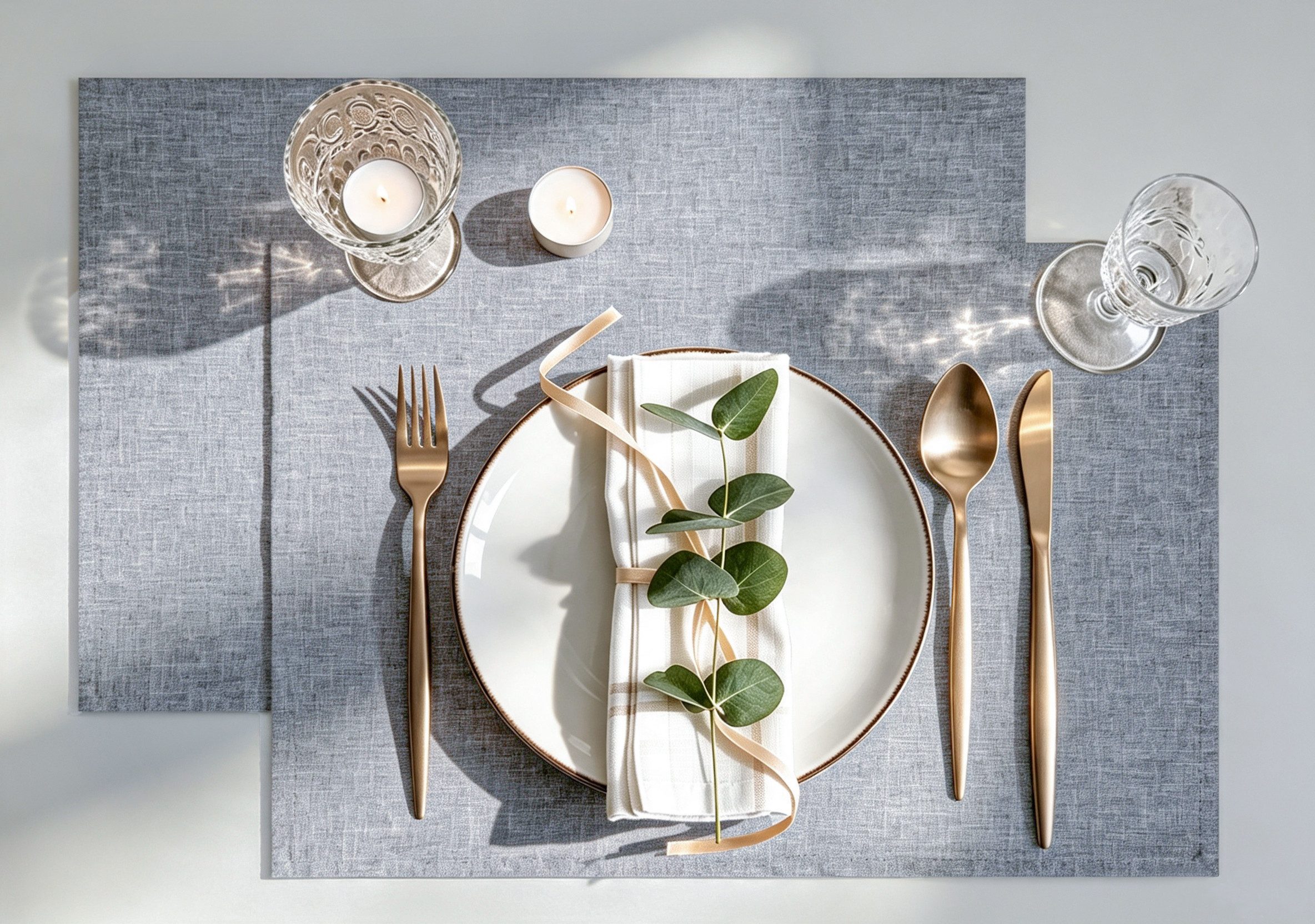 OTTO home Platzset Ozzie, Leinenoptik, 2 Stück, weiche und flexible Materialqualität, (2-St), Uni, strukturiert, Pflegeleicht, Praktisch,Dekoration, 30x45cm