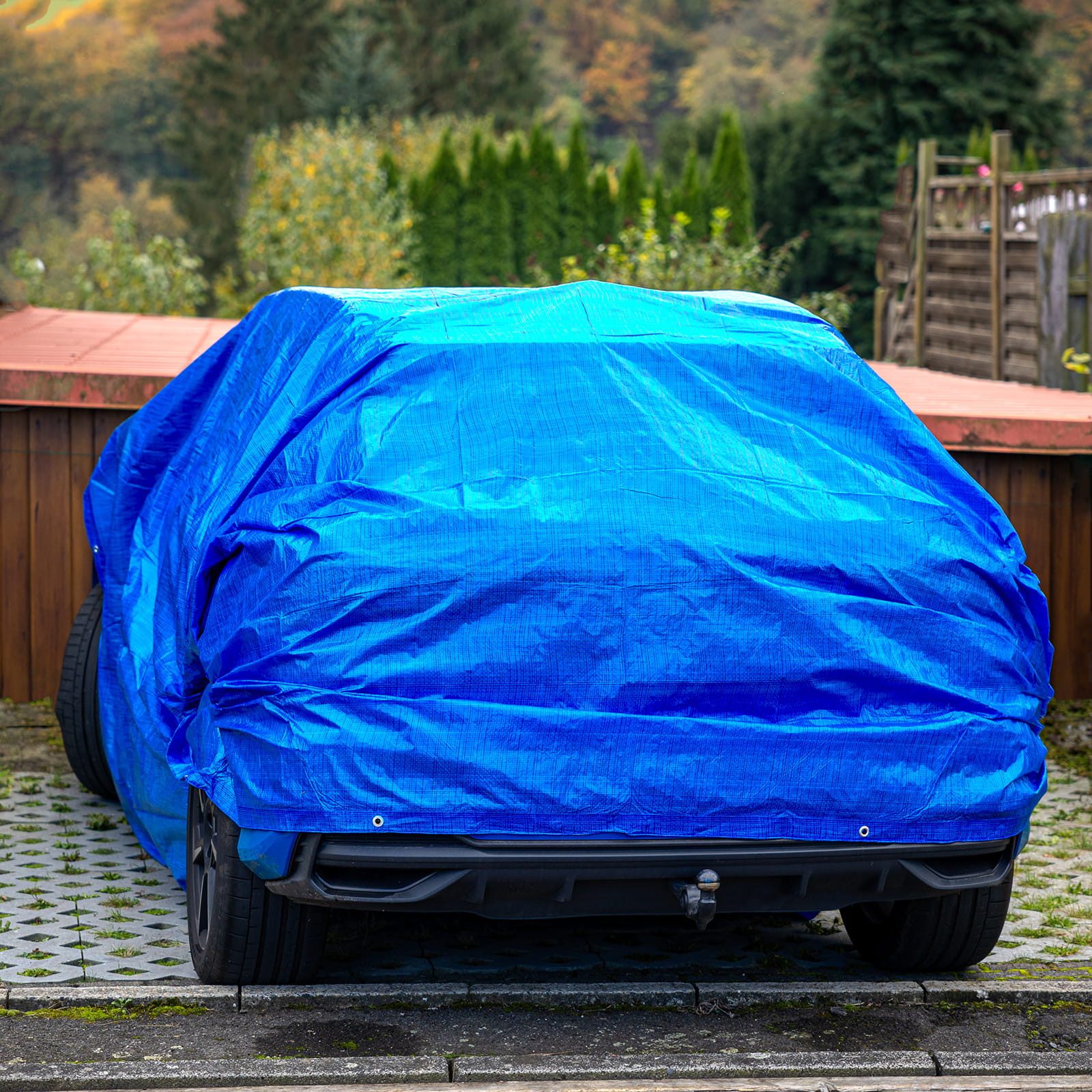 BOOMET Schutzplane Abdeckplane blau (1-St., 2x3m), mit Ösen wasserdicht Gartenplane Plane Gartenmöbel