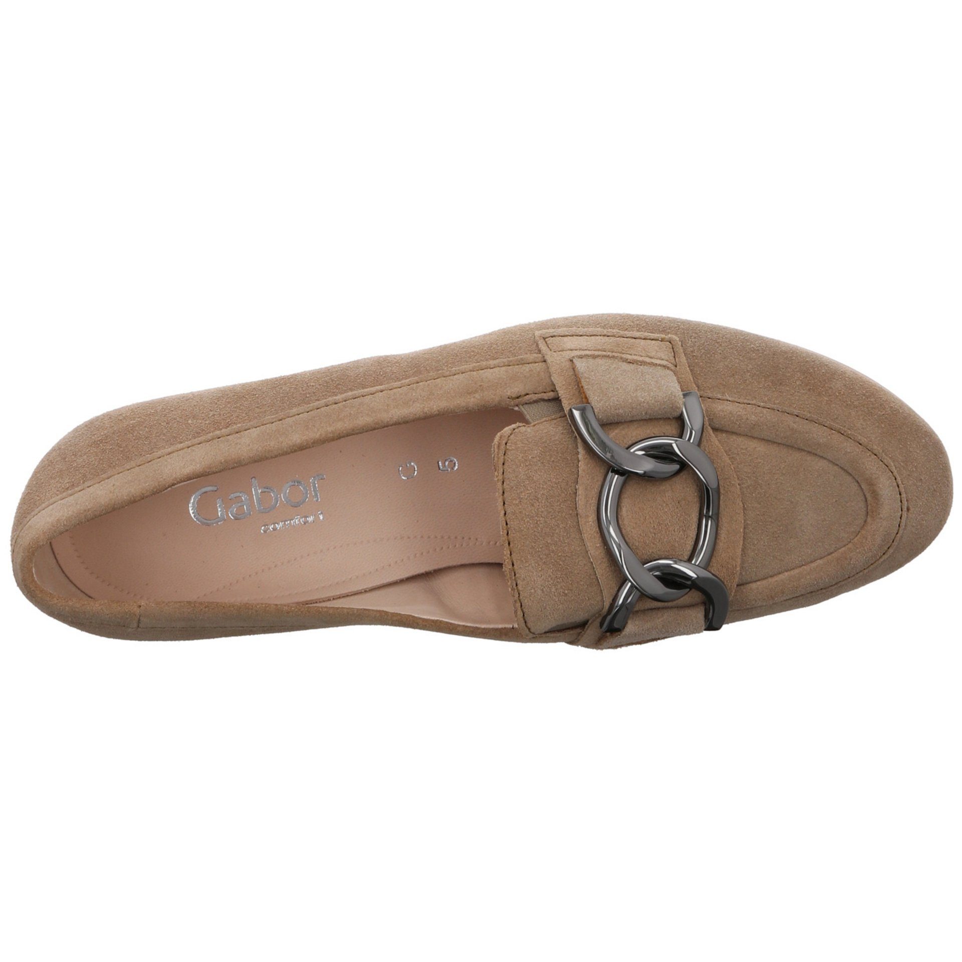 Slipper Schuhe Veloursleder (sesamo) Gabor Florenz Slipper Slipper Beige Damen