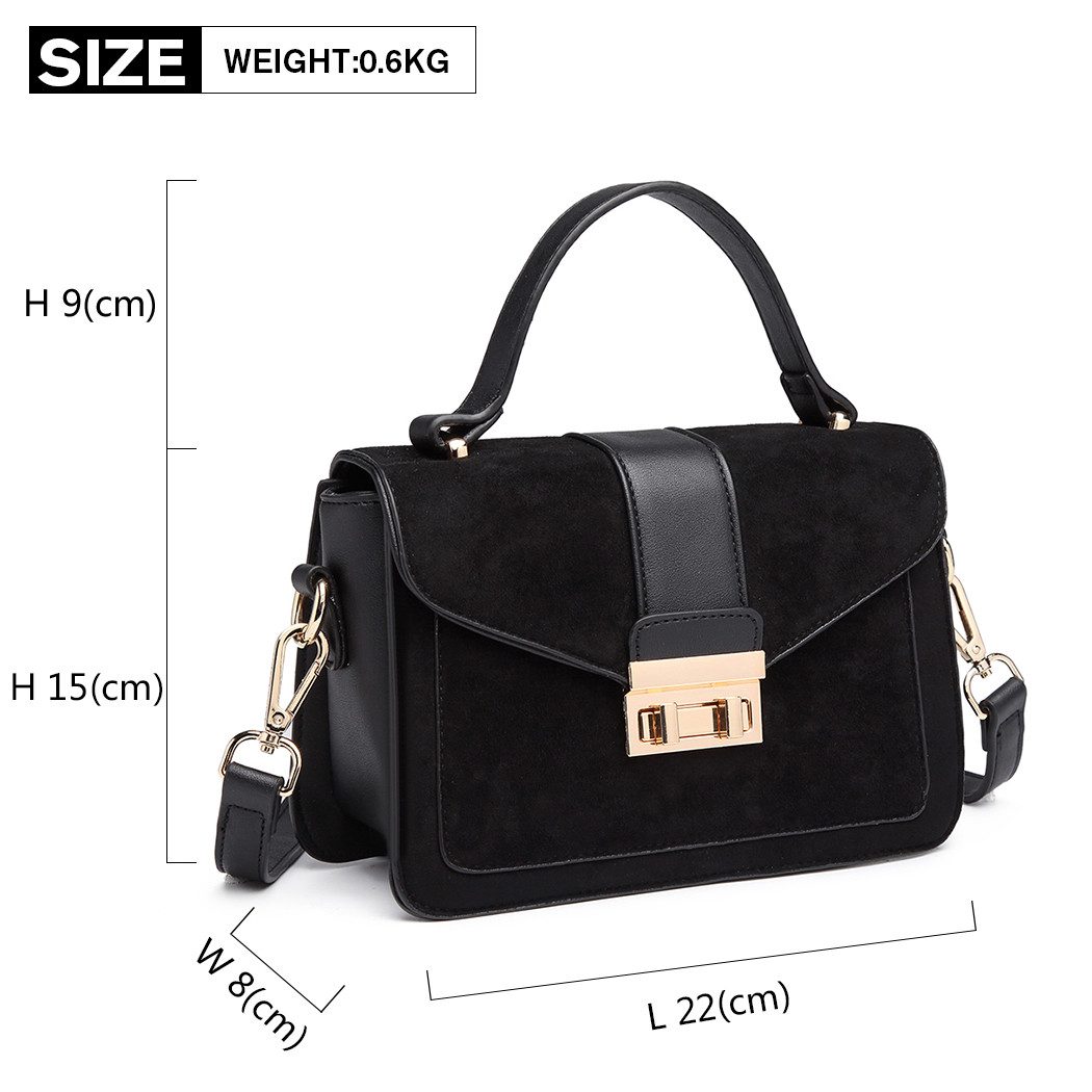 Miss Lulu Umhängetasche Damen Vintage Crossbody Bag mit Kunstleder Mittelgr günstig online kaufen