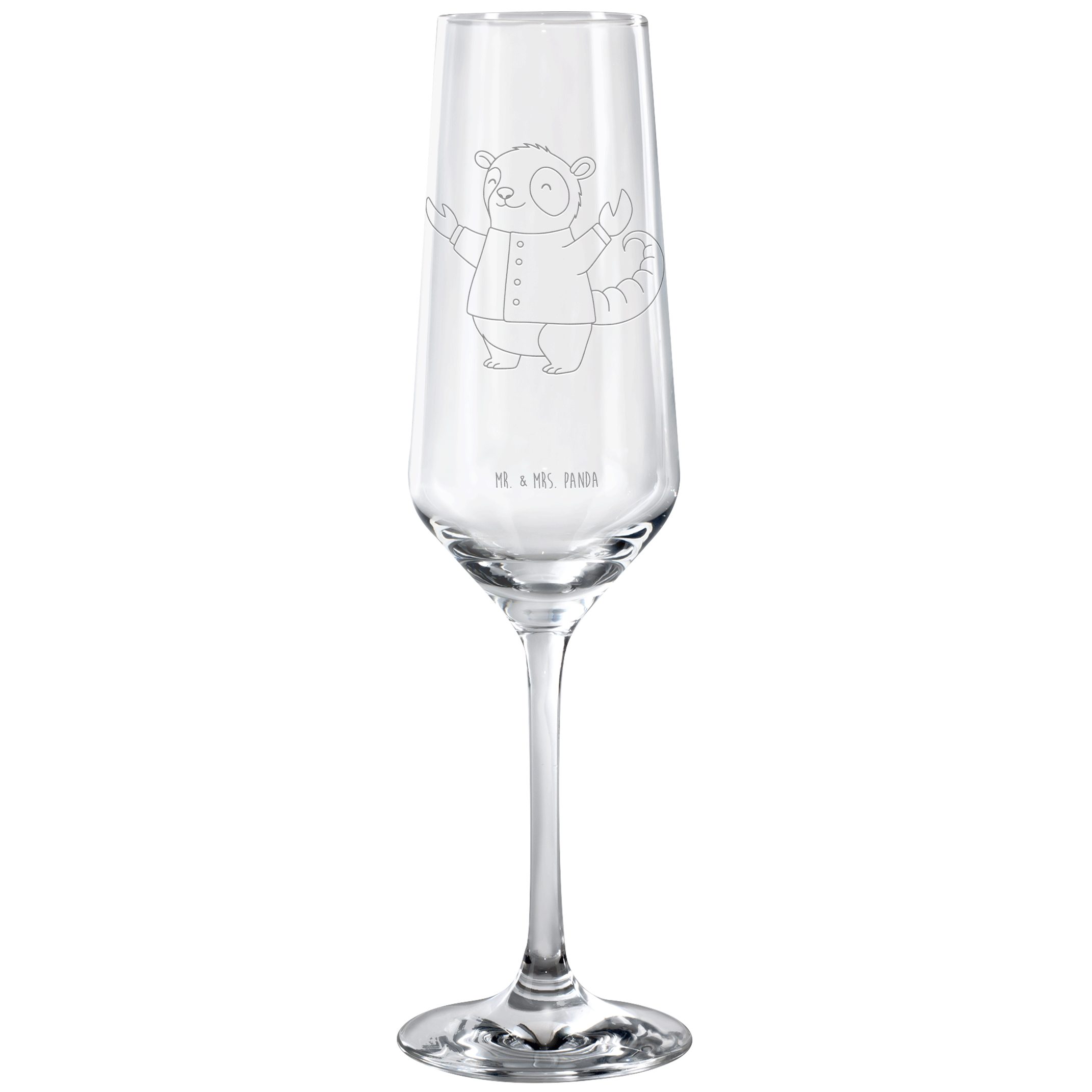 Mr. & Mrs. Panda Sektglas Skorpion Astrologie, Sektglas, Transparent, Tierkreiszeichen, Sektflö, Premium Glas, Sektglas Für Hochzeit Sektflöte Schaumweinglas