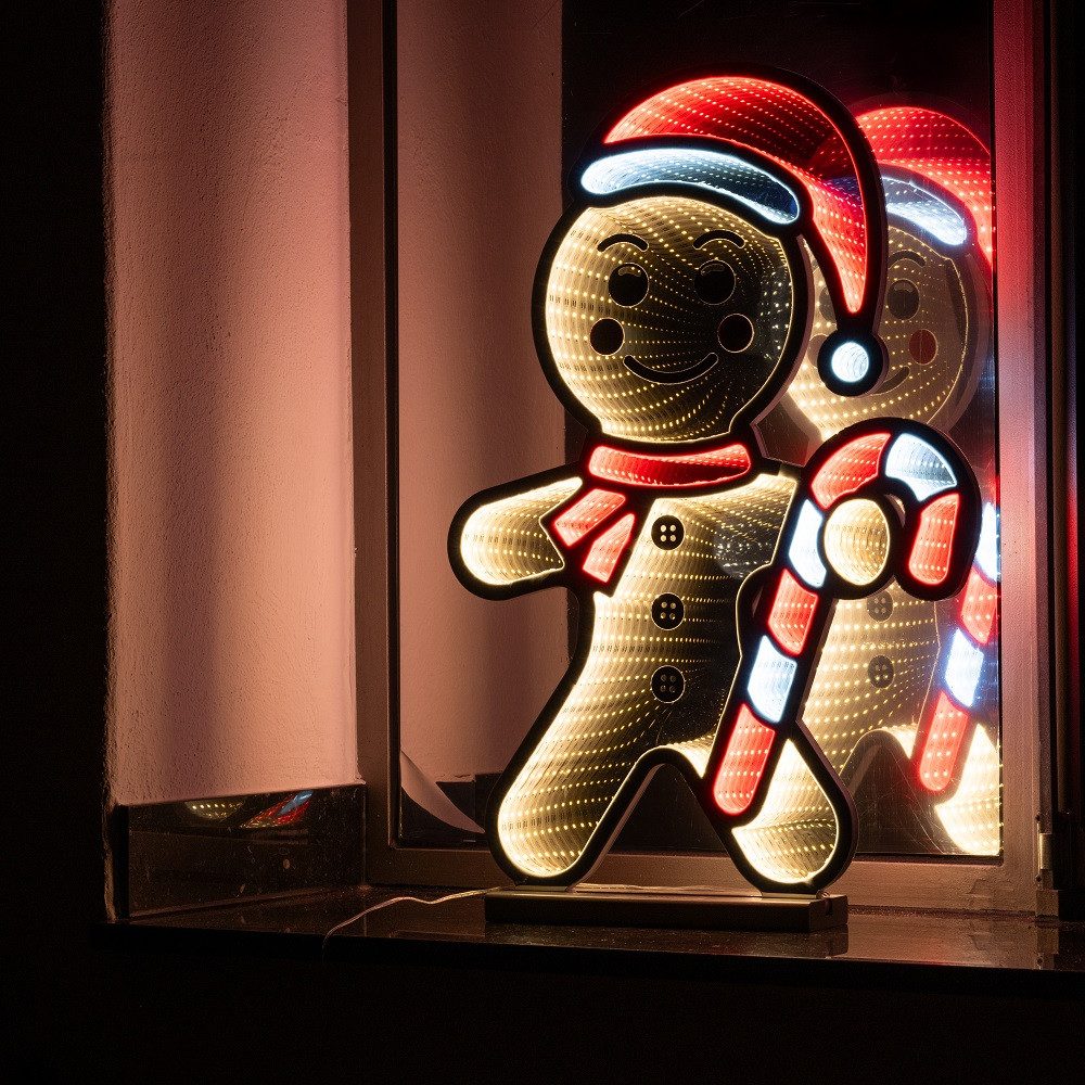 Star-Max LED Fensterbild 36040 LED-Lebkuchenmann mit Infinity Effekt 301 SM günstig online kaufen