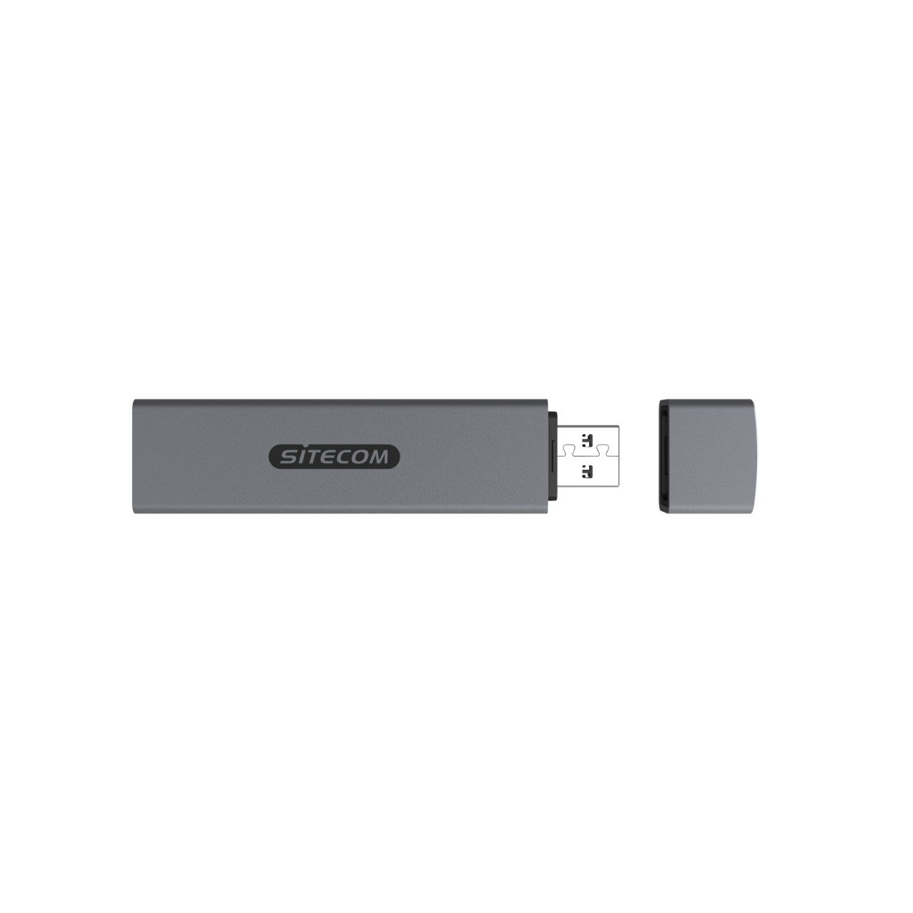 Sitecom Speicherkartenleser MD-1013, Kartenleser mit 2 USB-Anschlüssen, SD/MicroSD, Plug & Play