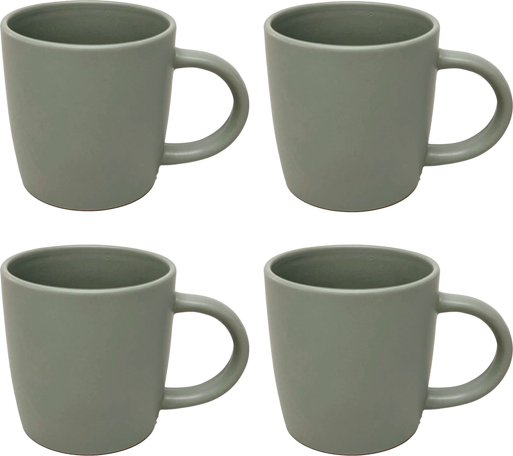 LeGer Home by Lena Gercke Becher Belli, Steingut, Scandi Style, 4-teilig