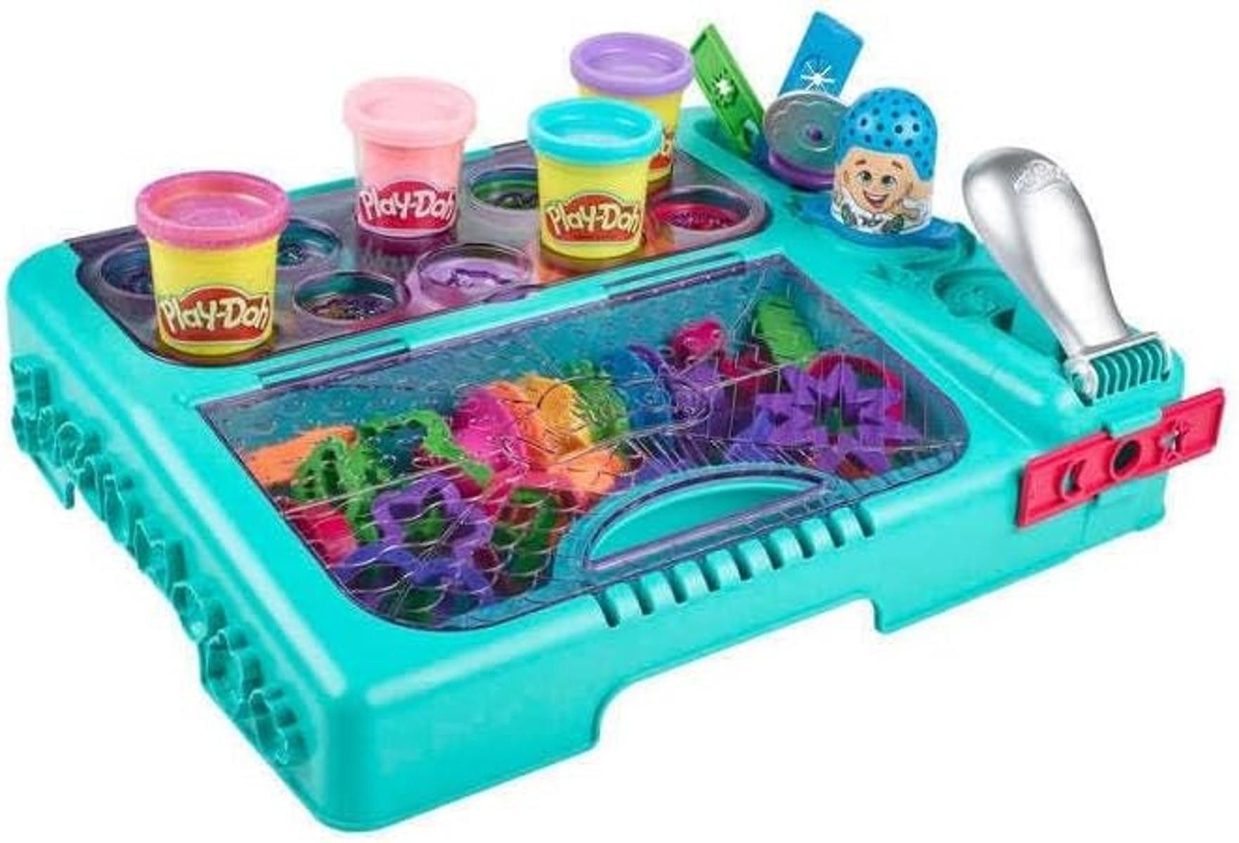 Hasbro Knete Play-Doh Kreativbox mehr als 30 Knetwerkzeugen + 10 Dosen Knete 3+