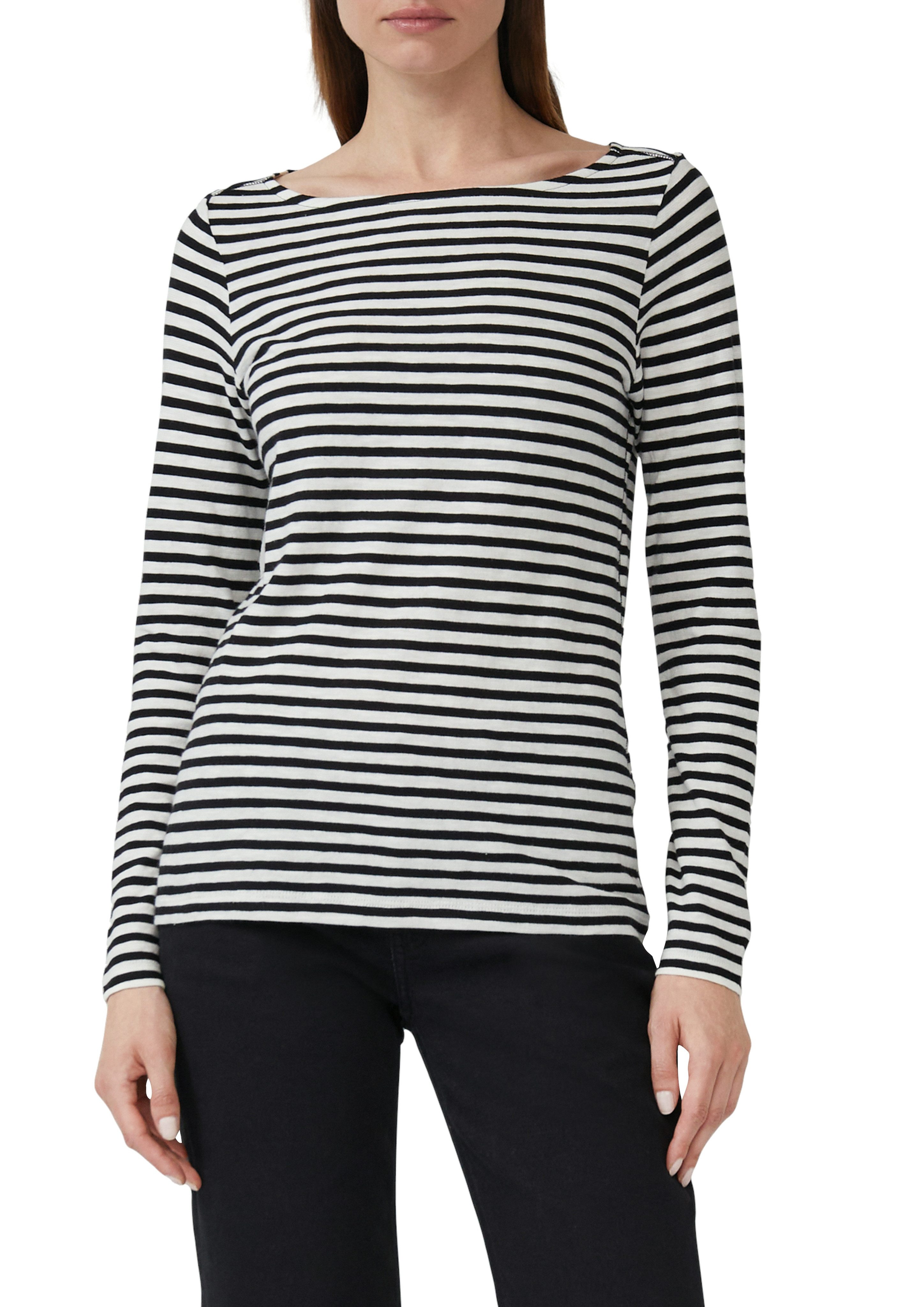 s.Oliver Langarmshirt mit Streifen Muster günstig online kaufen