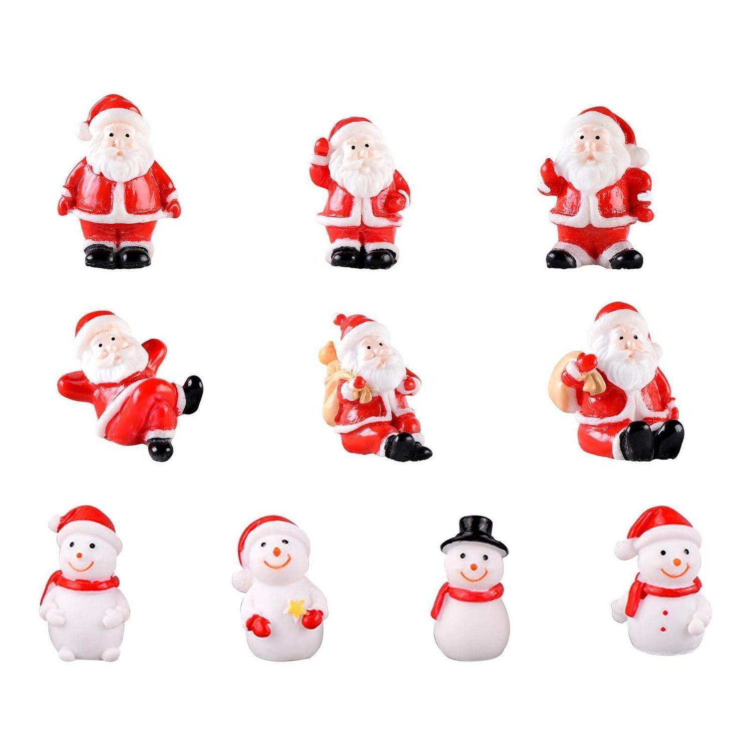 LuxusKollektion Schneemann Weihnachtsfiguren 10er Set (10 St)