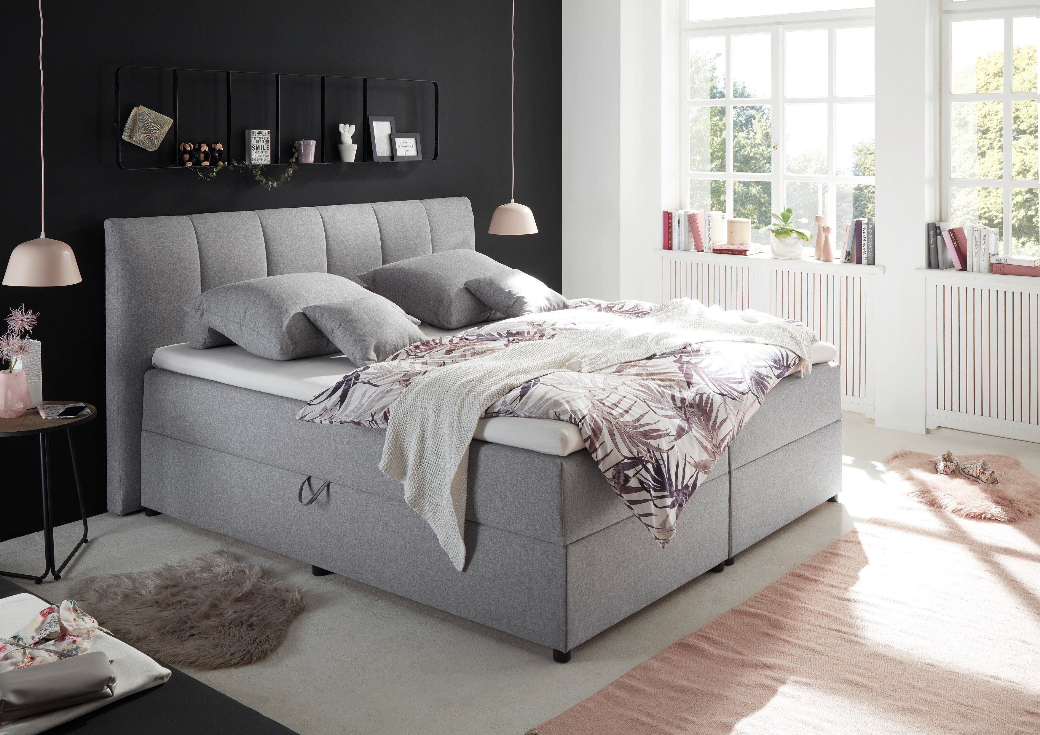 ED EXCITING DESIGN Boxbett Granada, inkl. Bettkasten und Topper