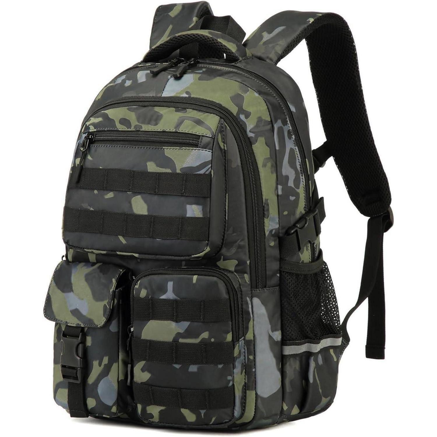 LuxusKollektion Schulrucksack Schulrucksack Teenager Jungen Grün Laptopfach