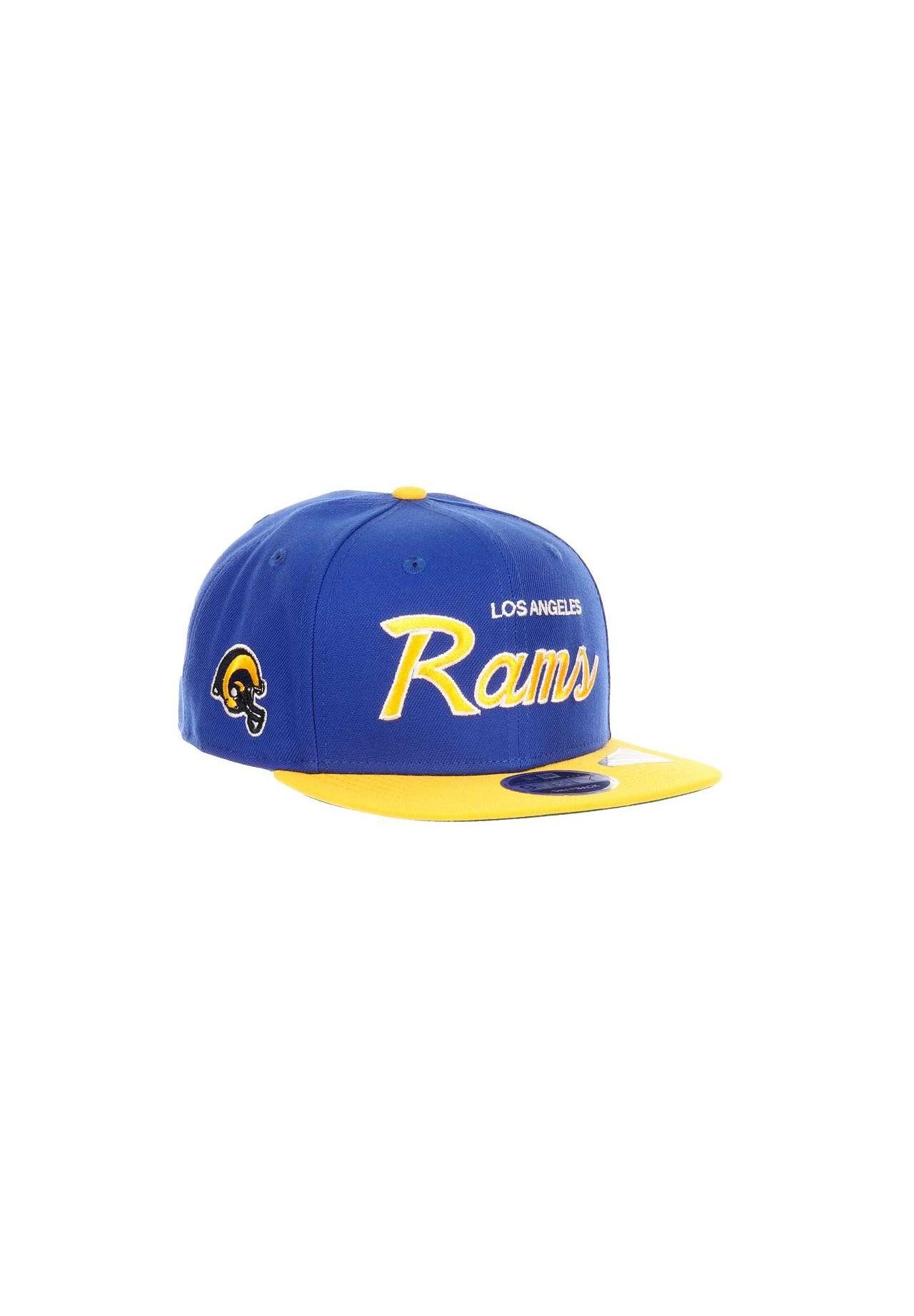 Baseball Cap Los Angeles Rams NFL Two Tone Blau Gelb Verstellbare 9Fifty Original F