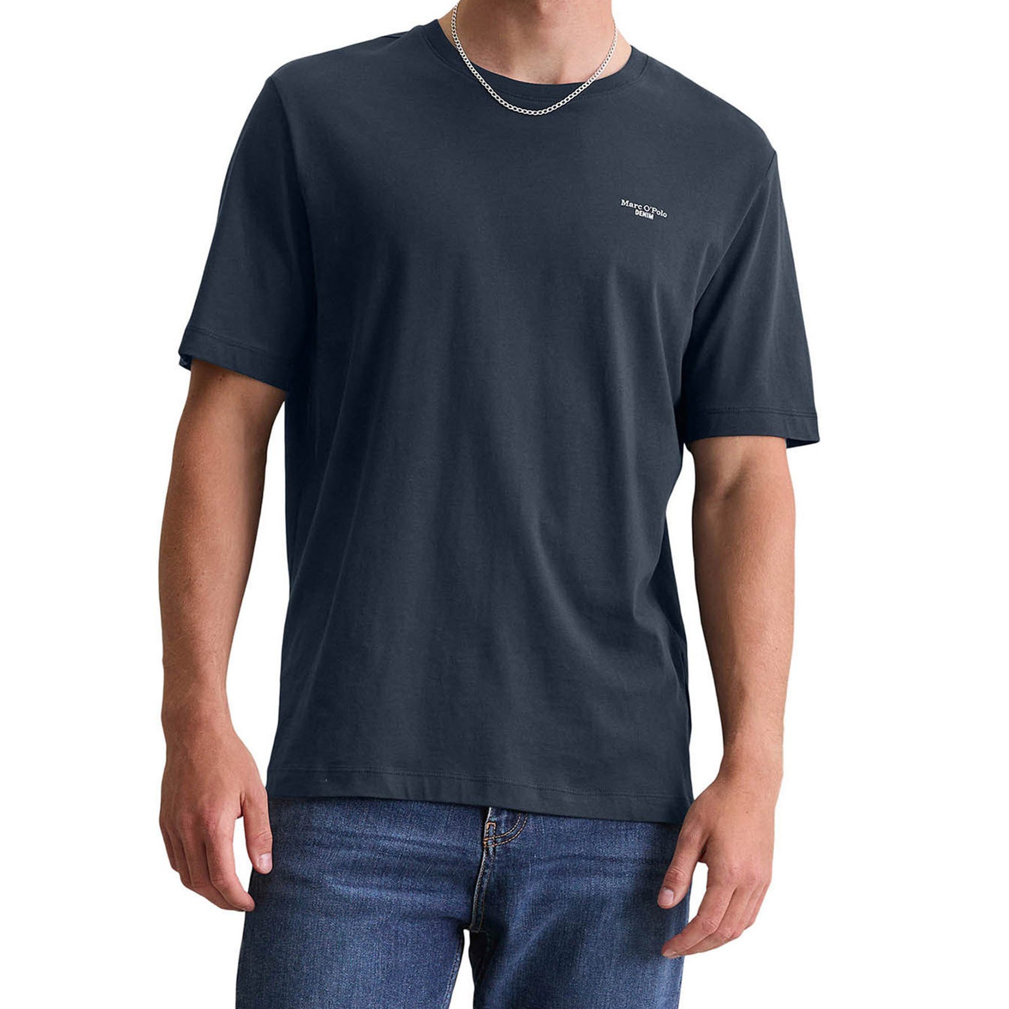 Marc O'Polo DENIM T-Shirt Herren T-Shirt 1er Pack Baumwolle (Packung, 1er Pack)