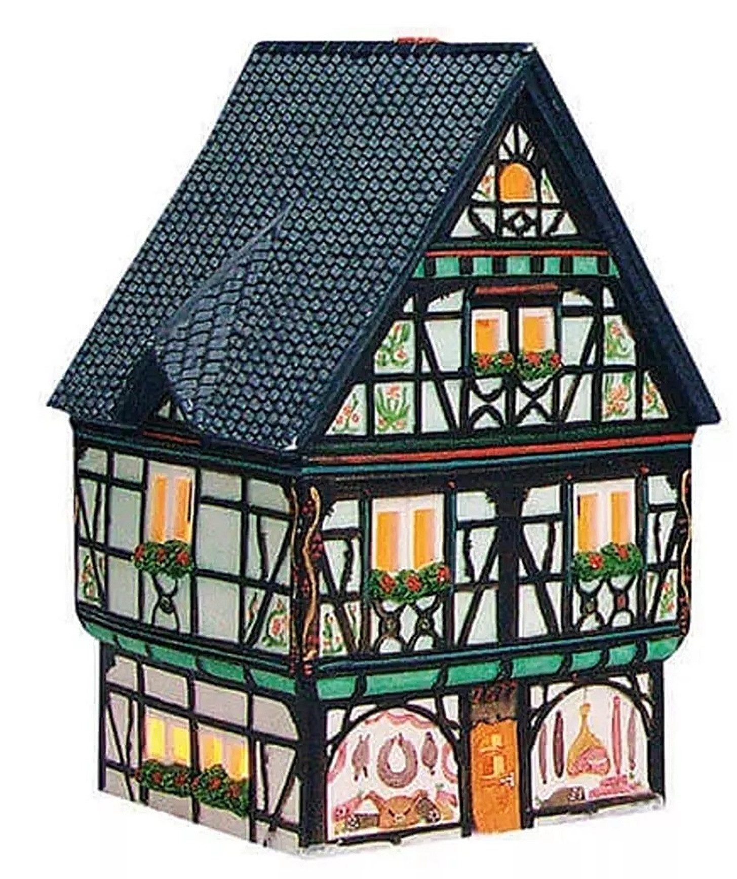 Wurm Dekoobjekt Lichthaus Metzgerei Linz/Rhein aus Porzellan