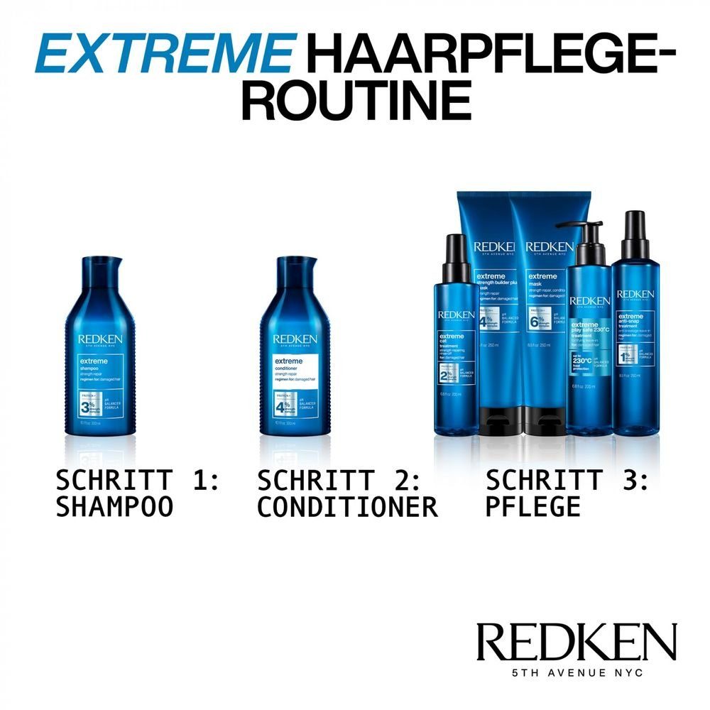 500 ml Set Redken + Shampoo Extreme Conditioner Haarpflege-Set ml 500