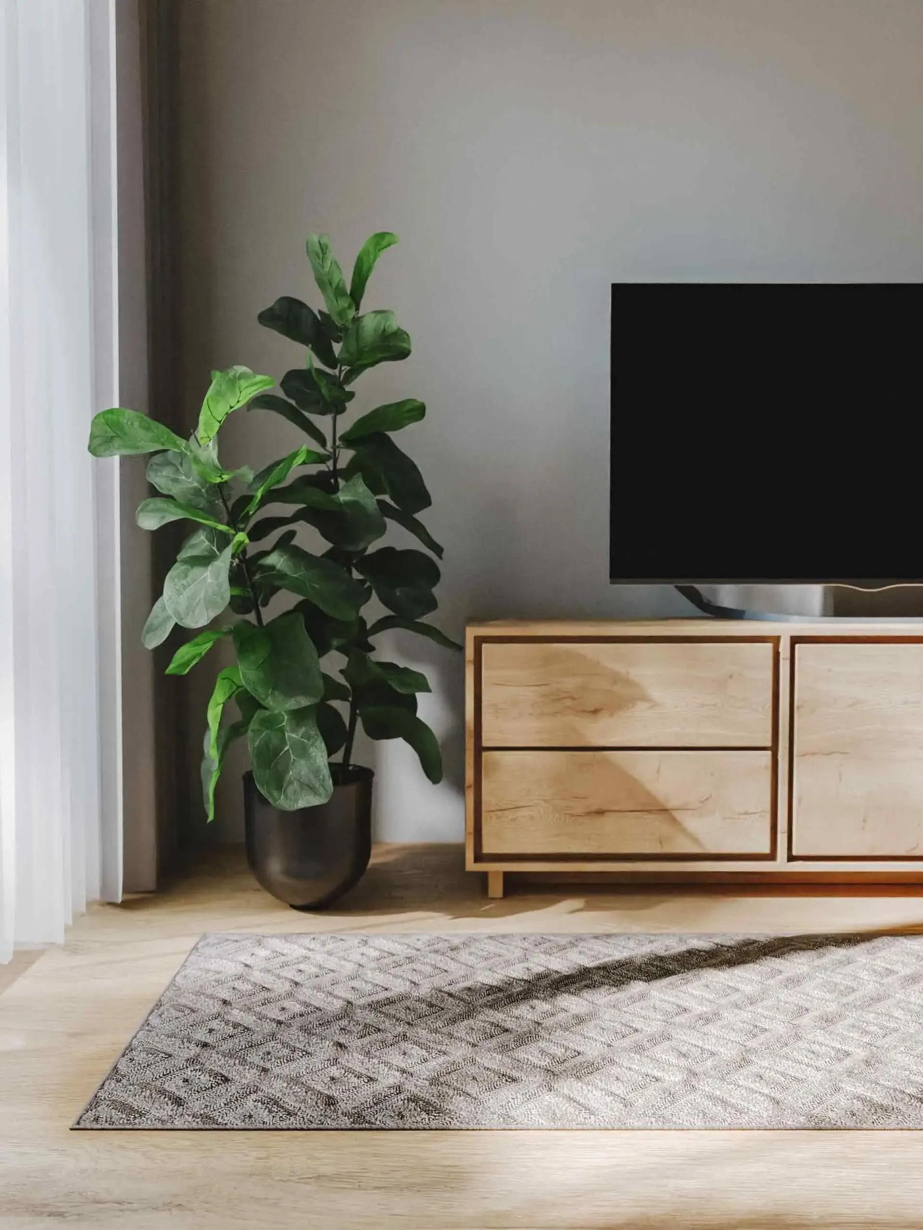benuta Teppich Leo, rechteckig, Höhe: 11 mm, Teppich Wohnzimmer, Esszimmer, Schlafzimmer, Flur, Skandi Boho, Modern