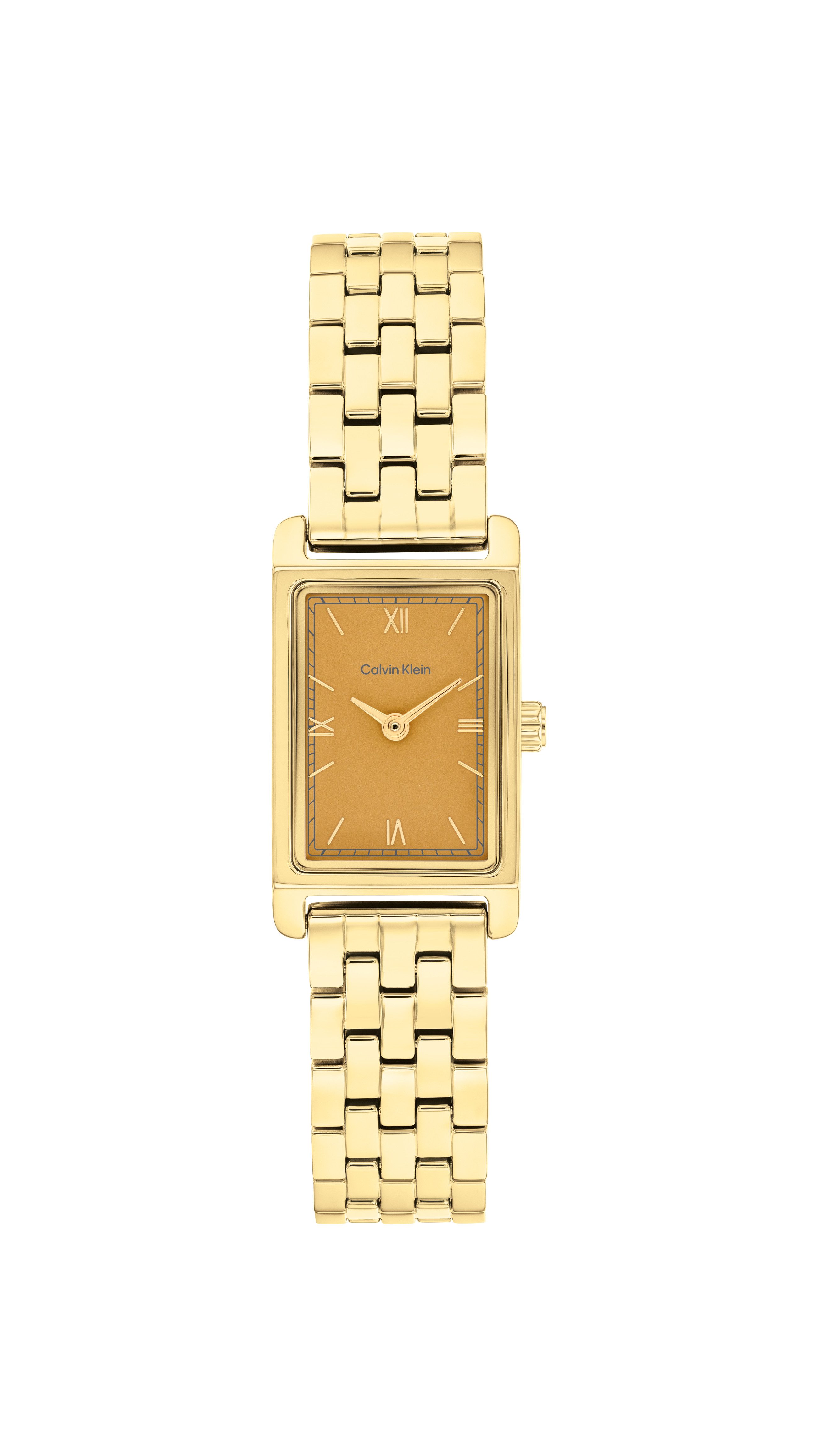 Calvin Klein Quarzuhr CK Light 25100198, Armbanduhr, Damenuhr, Edelstahlarmband, analog