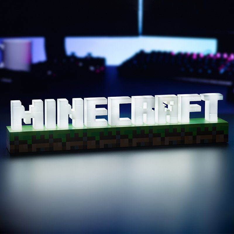 Minecraft Leuchte LED Dekolicht Logo Paladone