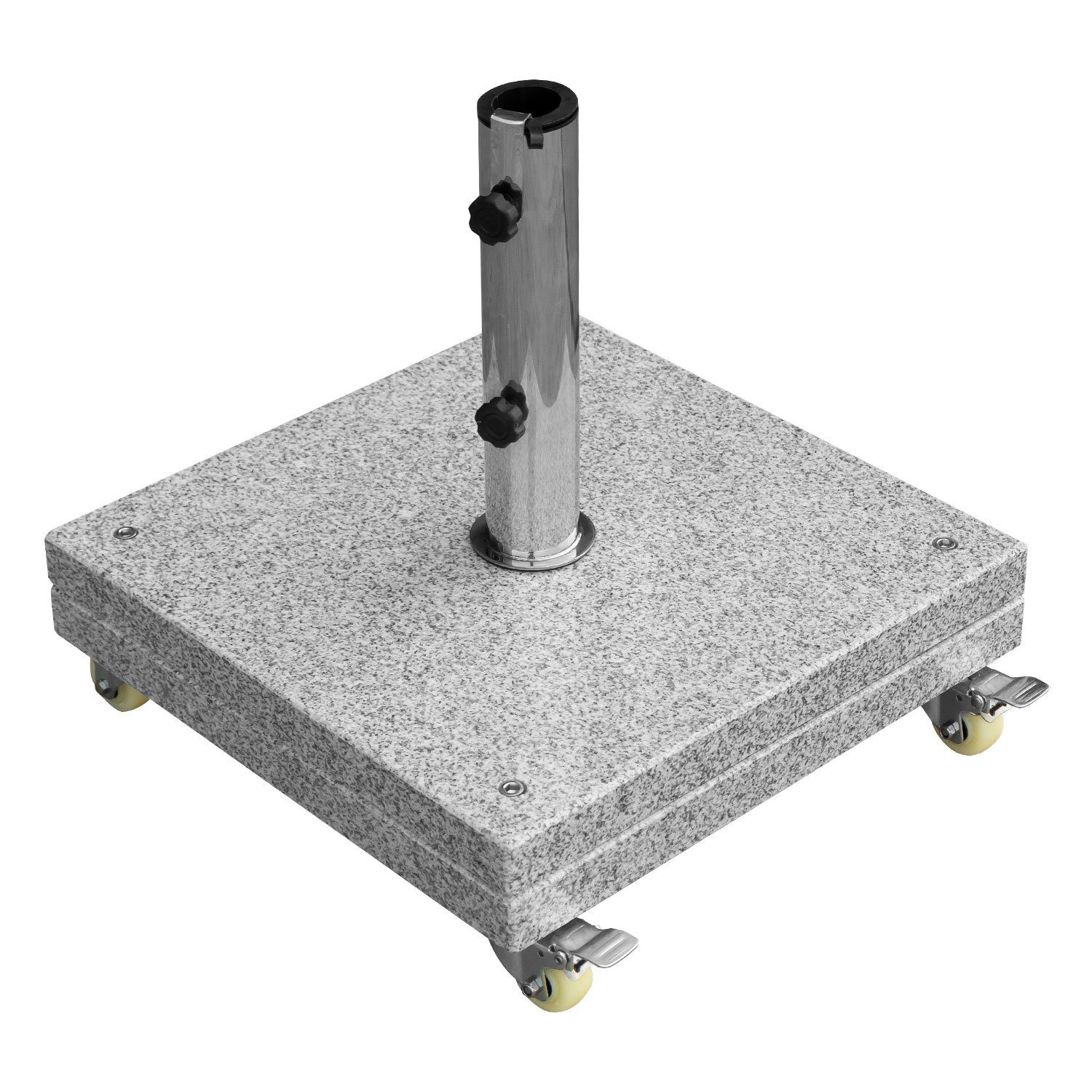 anndora Betonschirmständer Sonnenschirmständer eckig 40 kg - 360 Grad Rolle günstig online kaufen