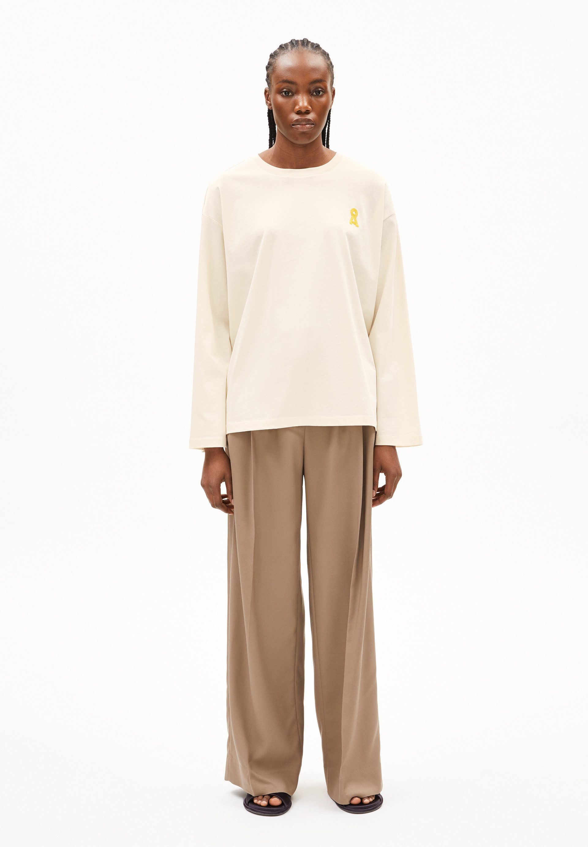 Armedangels Longsleeve ICONIC Å FIETAA Longsleeve aus Bio-Baumwolle Oversized Fit