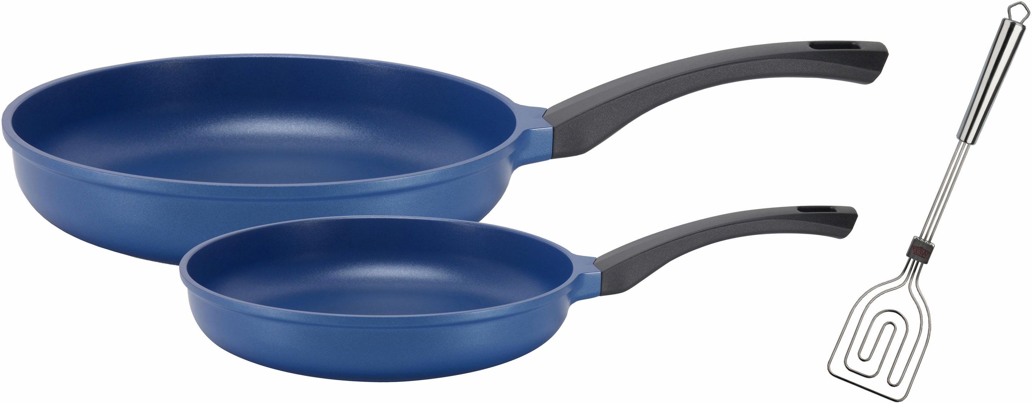 GSW Pfannen-Set Rainbow, Aluminiumguss (Set, 3-tlg., 1x Bratpfanne Ø 24 cm, 1x Bratpfanne Ø 28 cm), Induktion