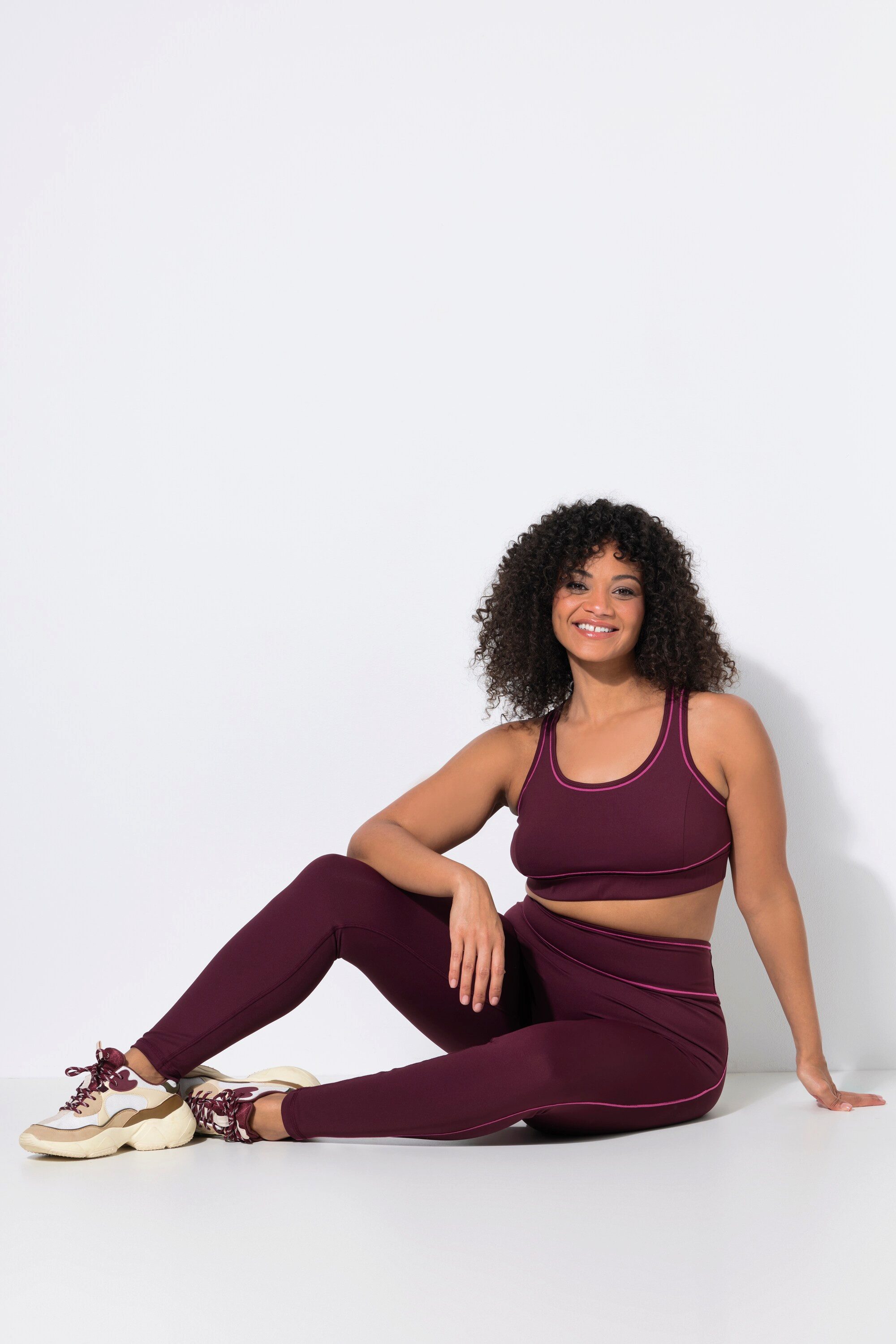 Ulla Popken Leggings Leggings Zierpaspeln Slim Stretch