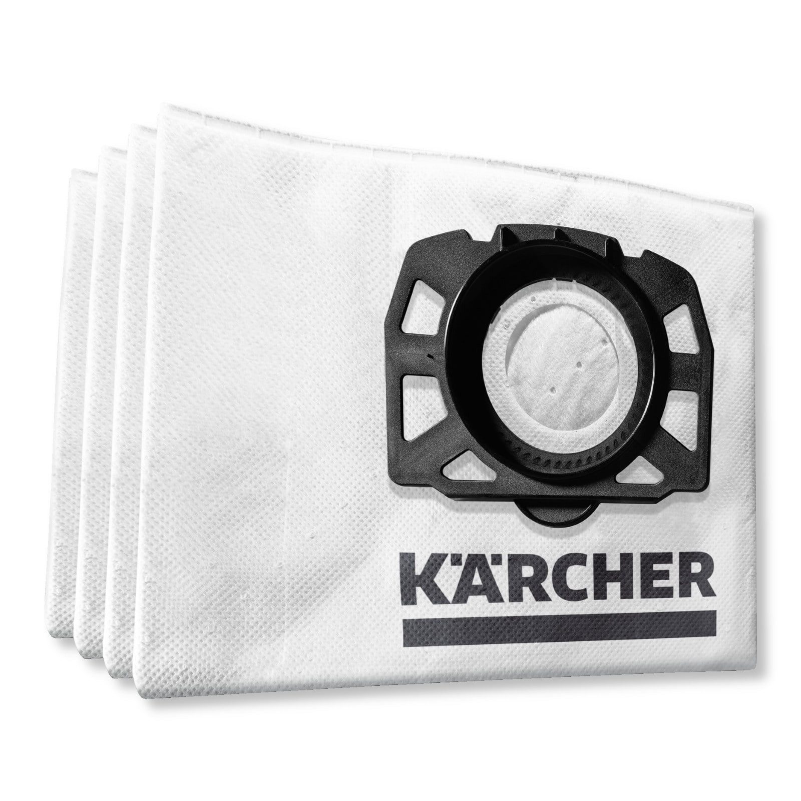 KÄRCHER Staubsaugerbeutel passend für Kärcher WD 2 Plus V-12/6/18/C Home, 4er-Pack Staubbeutel, passend für Kärcher, 4 St., Original Kärcher Staubsaugerbeutel