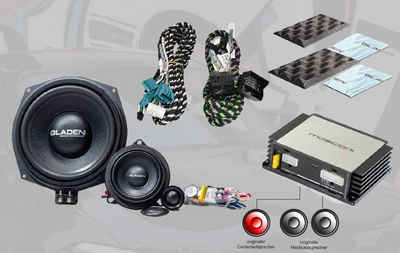 Gladen Multiroom-Lautsprecher (Gladen GA-SU-BM-S676-BASIC-C SoundUp kompatibel mit BMW ab F-Modelle mit S676 plus Sound-Upgrade für original Centerkanal)