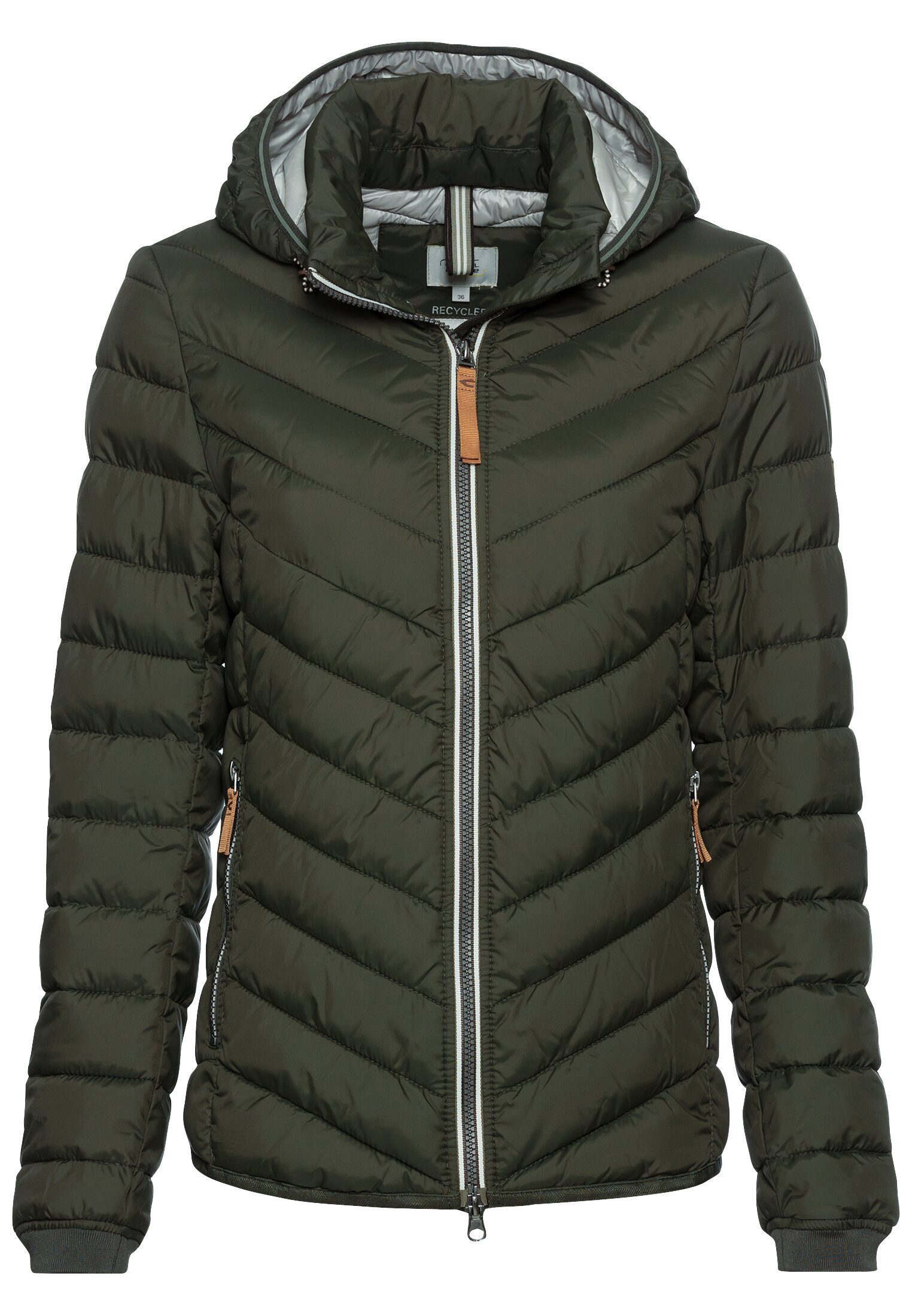 Steppjacke aus recyceltem Polyester Langarm