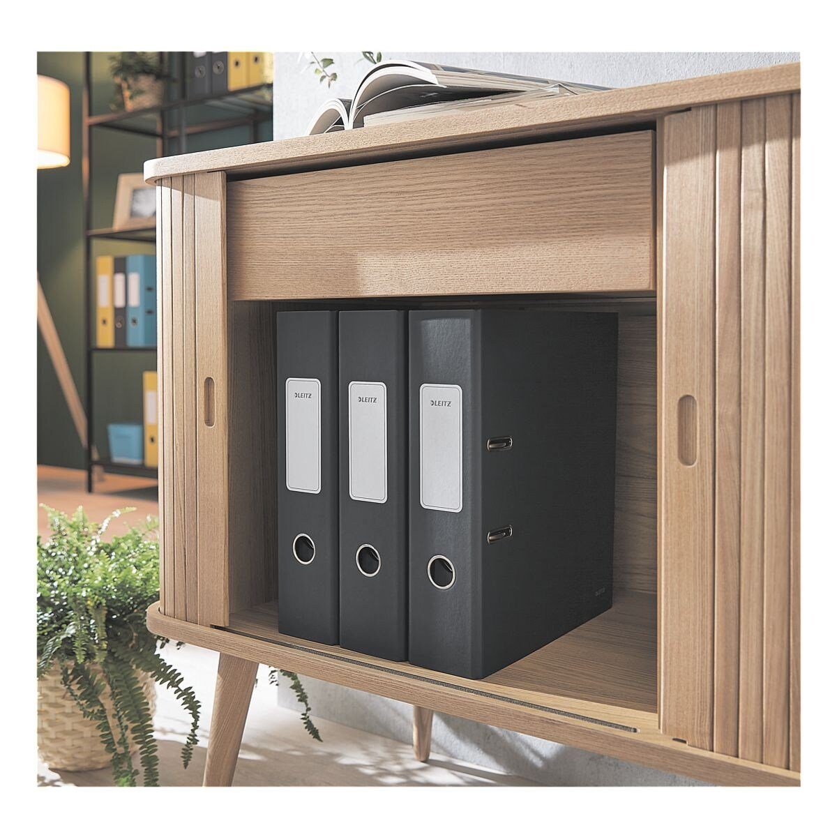 LEITZ Aktenordner 180° Cosy Soft-Touch, einfarbig