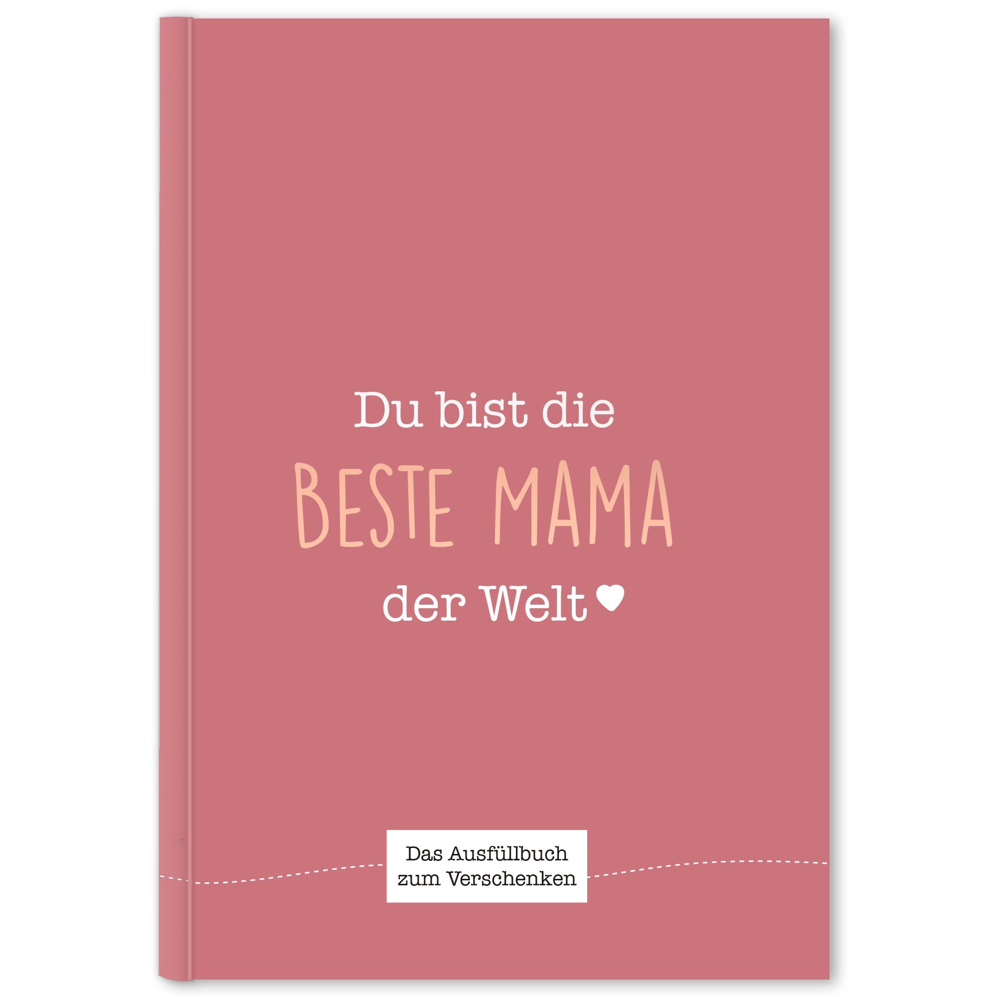 CUPCAKES & KISSES Notizbuch Mama Buch zum Ausfüllen, Muttertagsgeschenk, Geschenkidee für die Mama, Geschenk für die Mutter