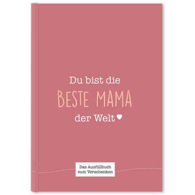 CUPCAKES & KISSES Notizbuch Mama Buch zum Ausfüllen, Muttertagsgeschenk, Geschenkidee für die Mama, Geschenk für die Mutter
