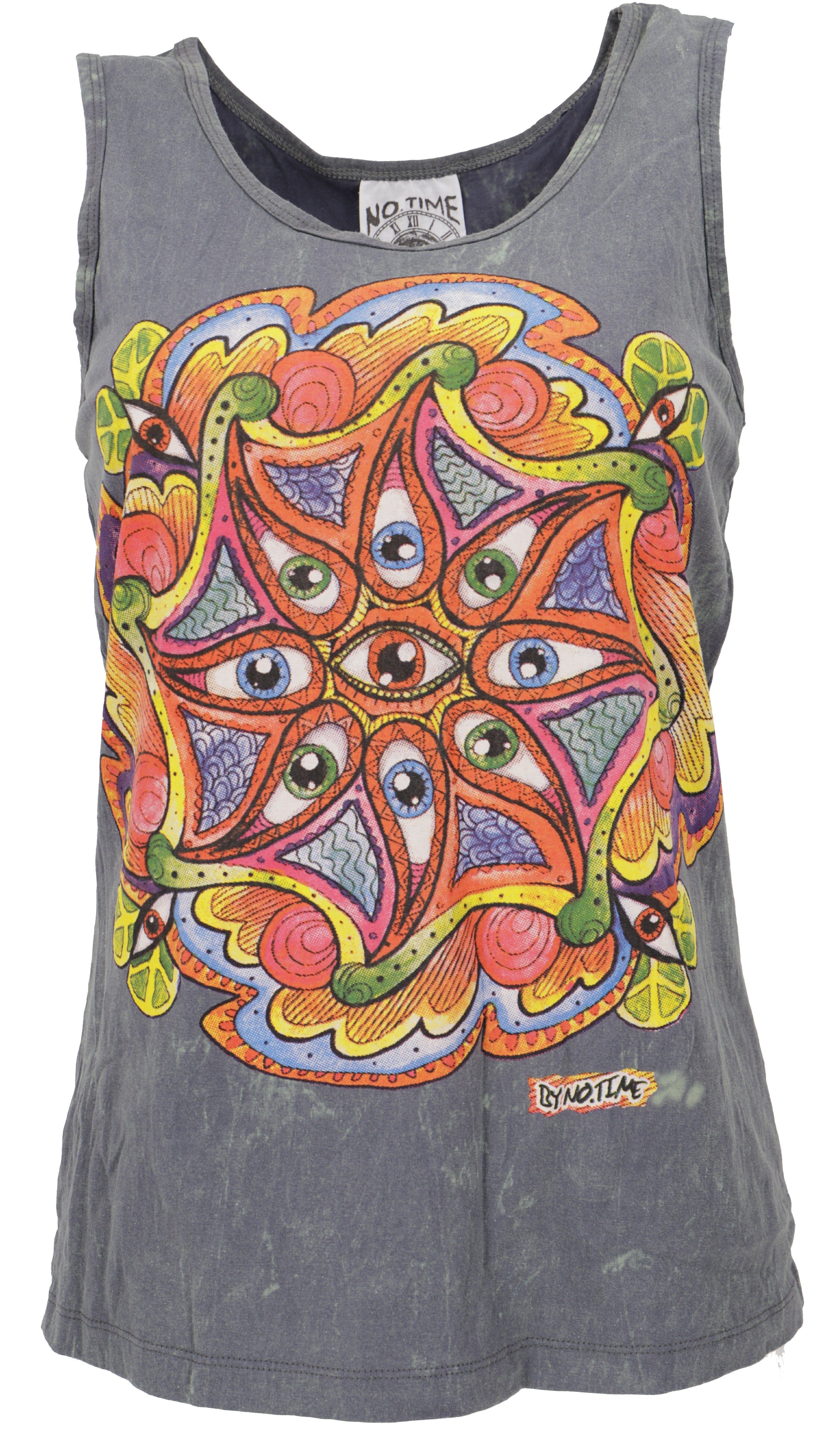 Guru-Shop T-Shirt No Time Tank Top, Yoga-Top - Drittes Auge/.. Festival, Go günstig online kaufen