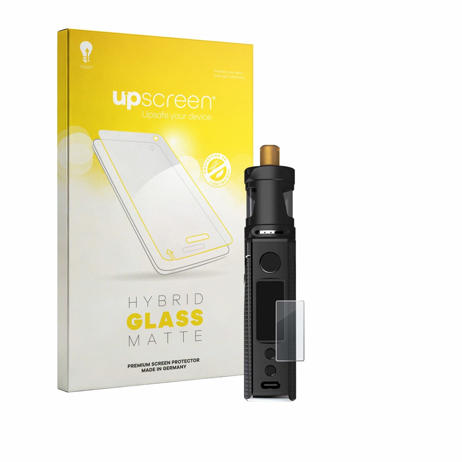 upscreen Displayschutzglas Folie für Innokin LiMAX Kit, Schutzfolie Glas Panzer Display Schutz matt