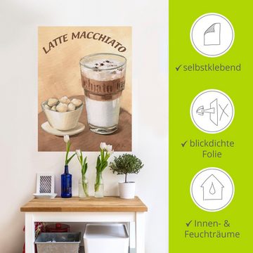 Artland Wandbild Latte Macchiato, Getränke (1 St), als Leinwandbild, Poster, Wandaufkleber in verschied. Größen