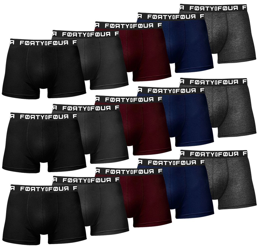 FortyFour Boxershorts FortyFour Boxershorts Herren 15 Stück S-7XL Unterhosen Mehrfarbig S (15er Pack, 15er Pack)