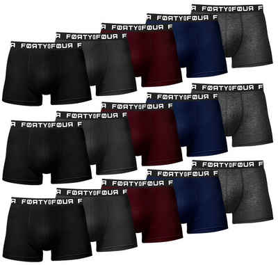 FortyFour Boxershorts Herren 15 Stück S-7XL Männer Unterhosen Mehrfarbig
