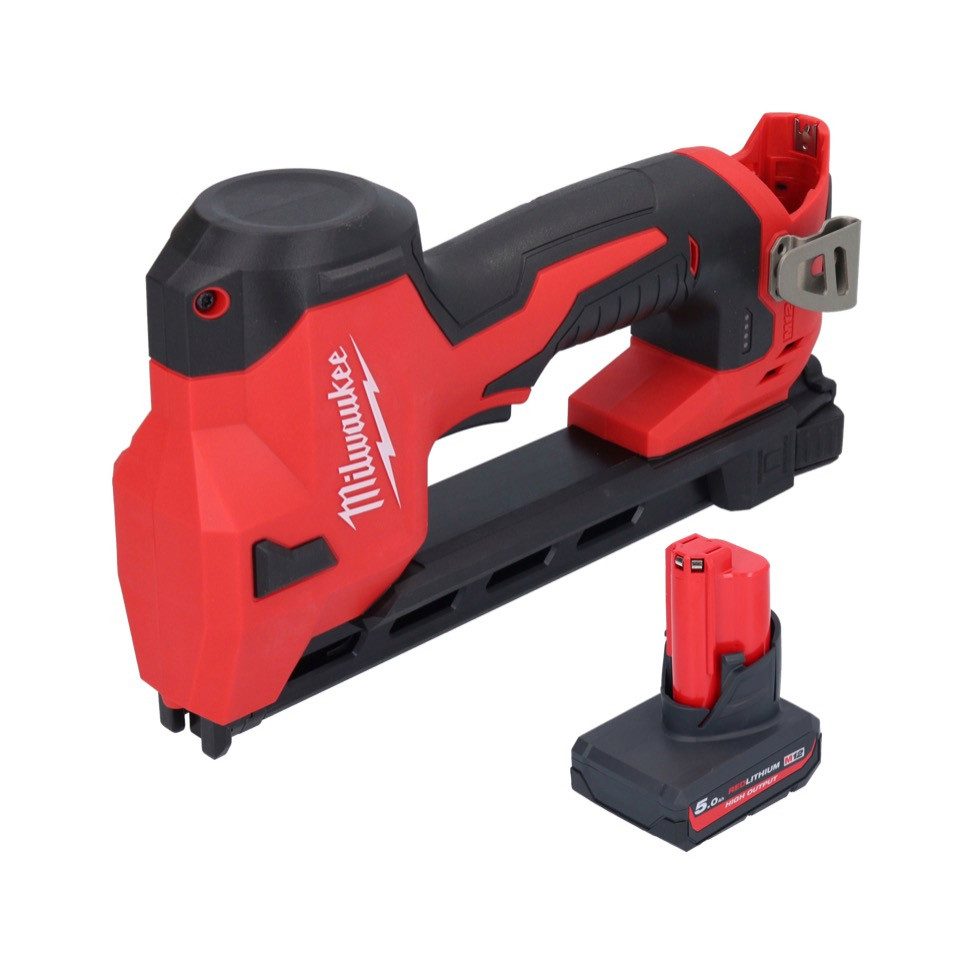 Thumbnail - Milwaukee Nagler Milwaukee M12 BCST-501 Akku Tacker 12 V 19 x 25,4 mm + 1x Akku 5,0 Ah