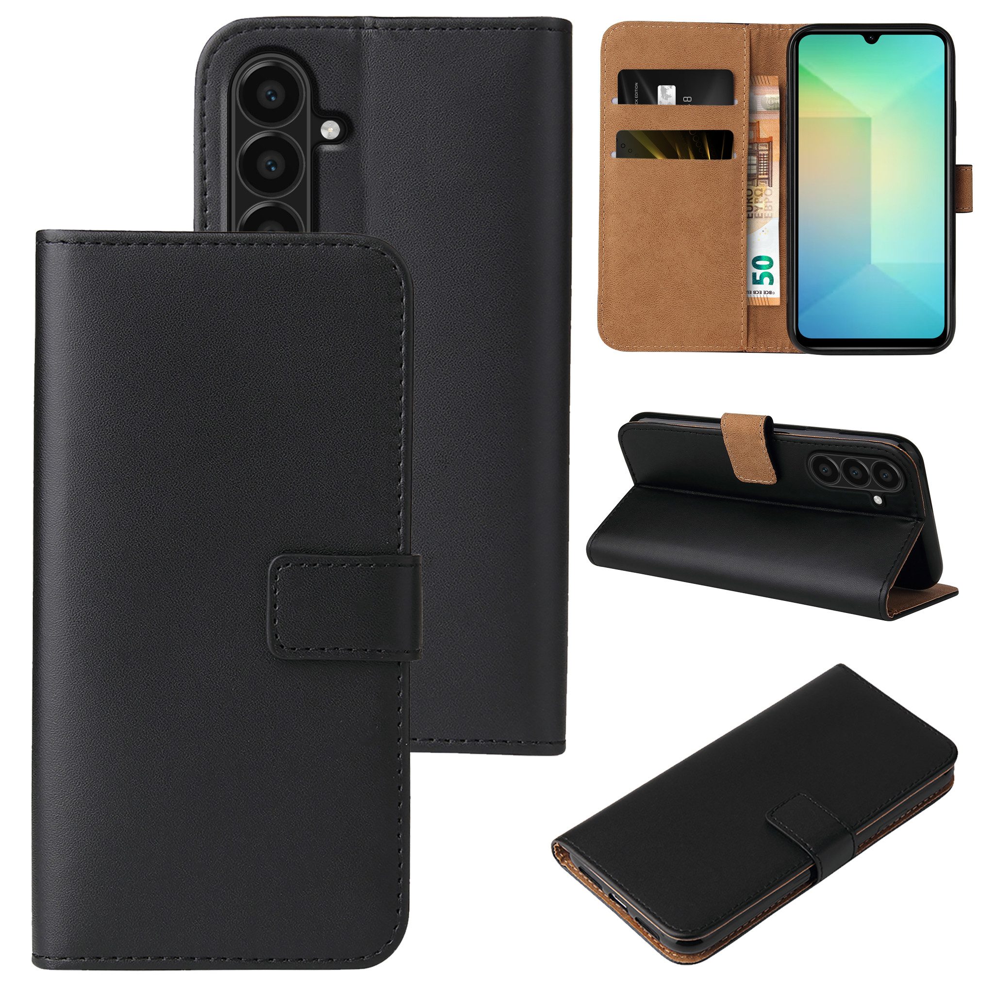 Tec-Expert Handyhülle Klapp Hülle für Samsung Galaxy A17 / A17 5G 6.7 Zoll, 6.7", Flip Case für Samsung Galaxy A17