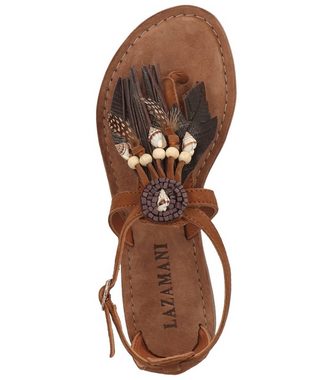 Lazamani Sandalen Leder Zehentrenner