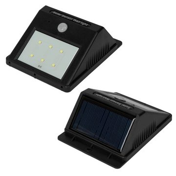 tectake LED Gartenstrahler 8 LED Solar Leuchten mit Bewegungsmelder, Bewegungsmelder, LED, Energiesparend