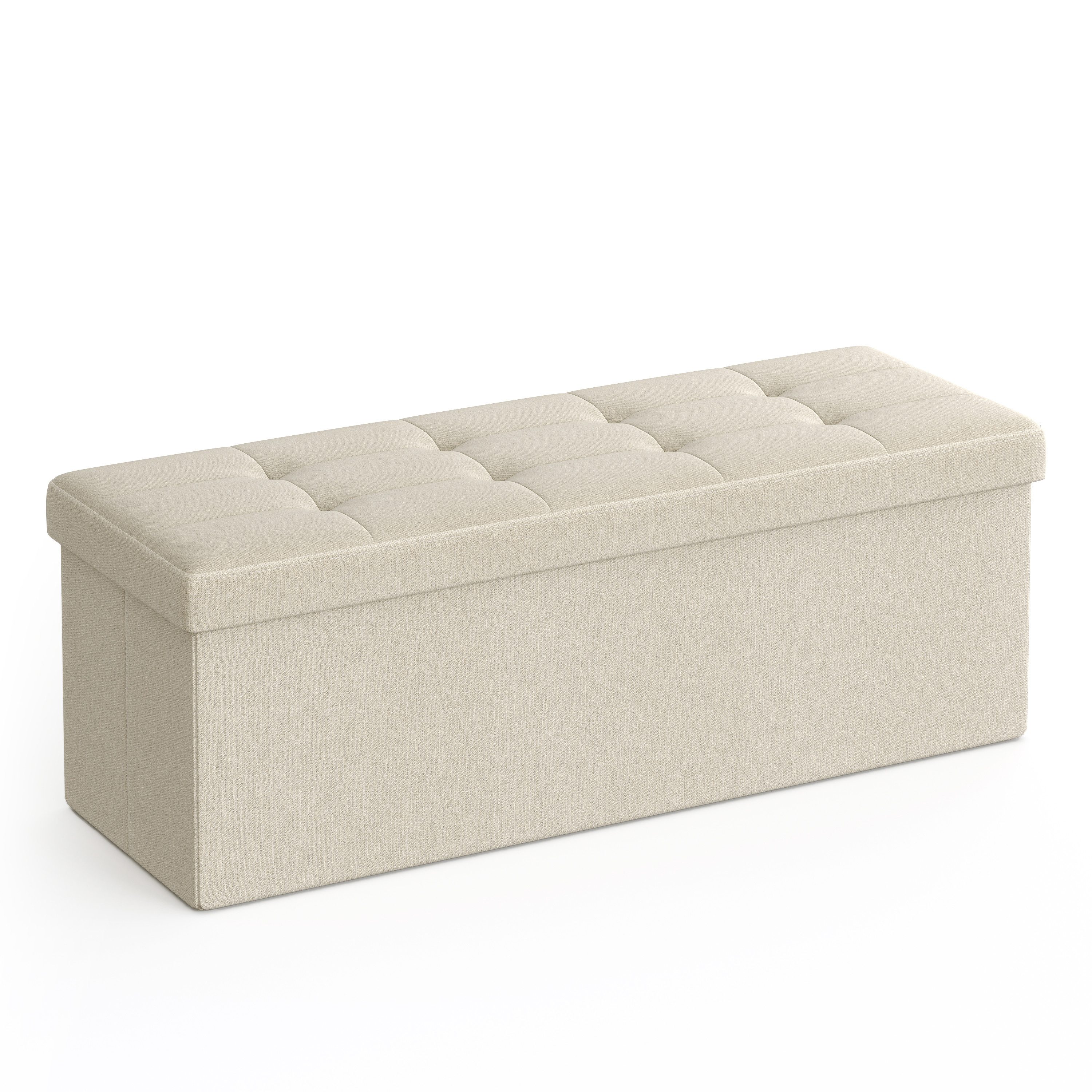 SONGMICS Sitzbank sitzhocker, 76/110cm mit Stauraum, günstig online kaufen