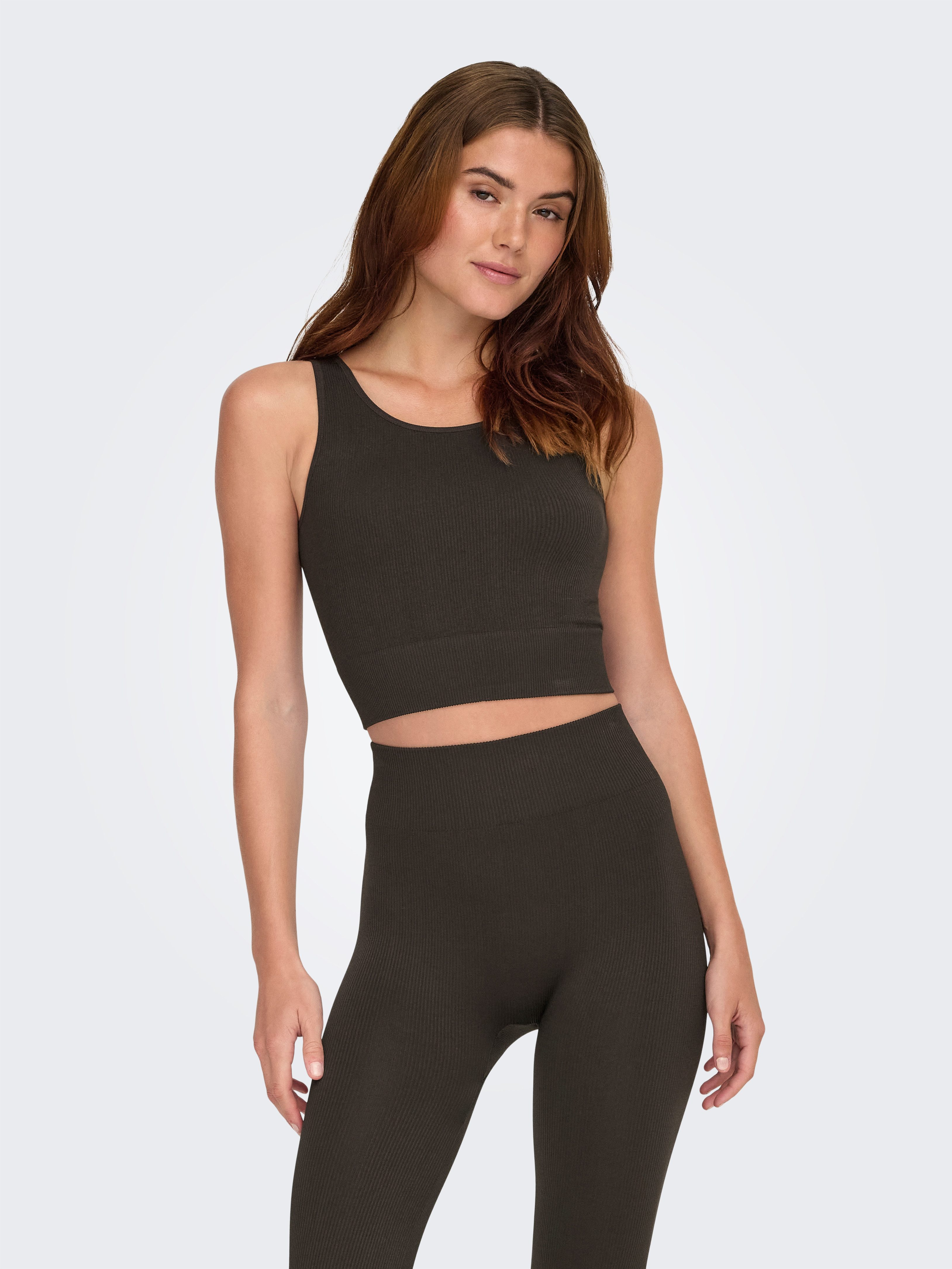 ONLY Play Trainingstop ONPJAIA LIFE Cropped Fit, in feiner Rippstruktur günstig online kaufen