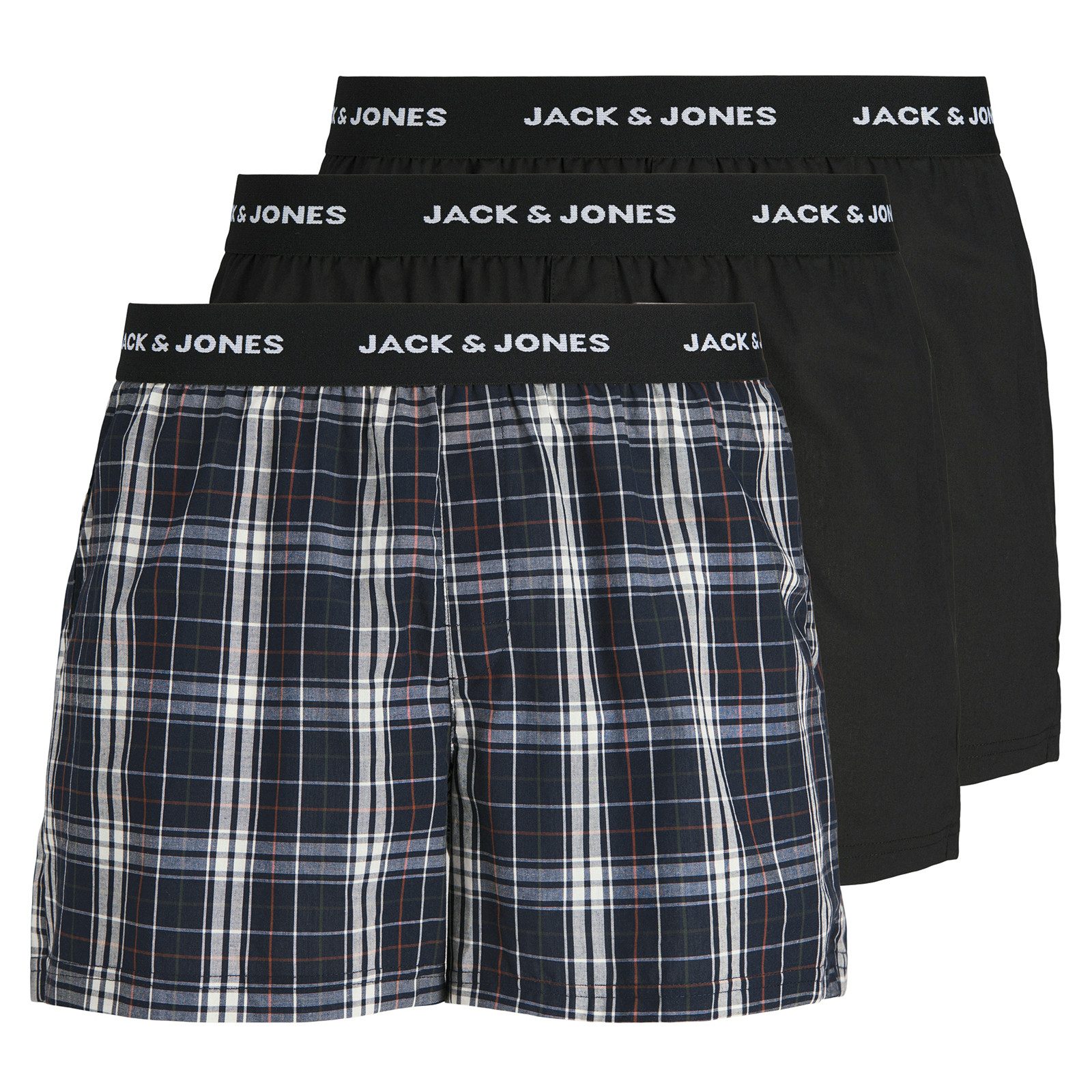 Jack & Jones PlusSize Boxershorts Jack&Jones Boxershorts 3er-Pack schwarz/k günstig online kaufen