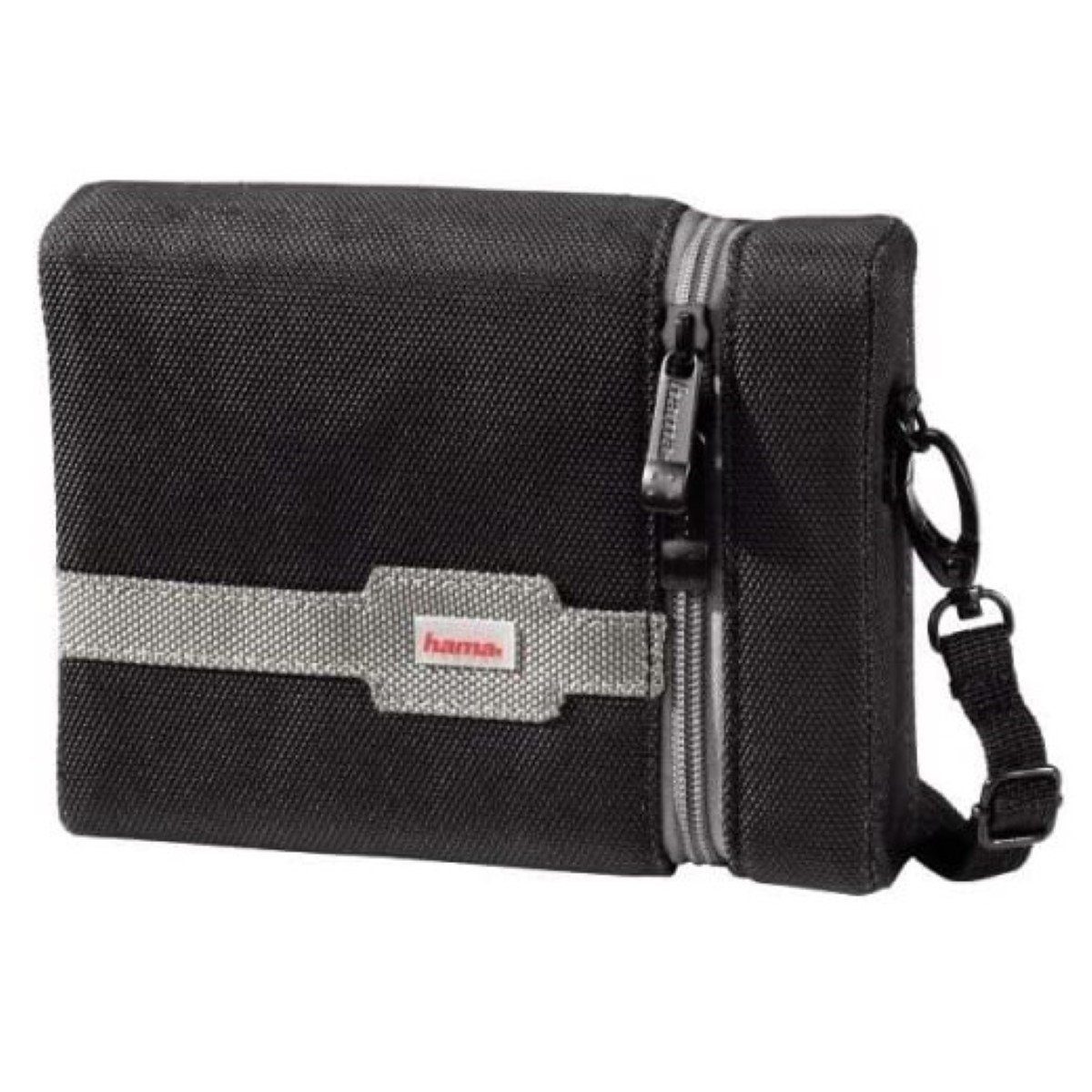 Hama DVD-Hülle Universal 2,5" Festplatten-Tasche Case Hülle, Nylon, Schultergurt, für 2,5" Zoll externe HDD tragbare Festplatte