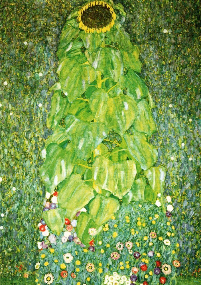 Sonnenblume" "Die Kunstkarte Klimt Postkarte Gustav