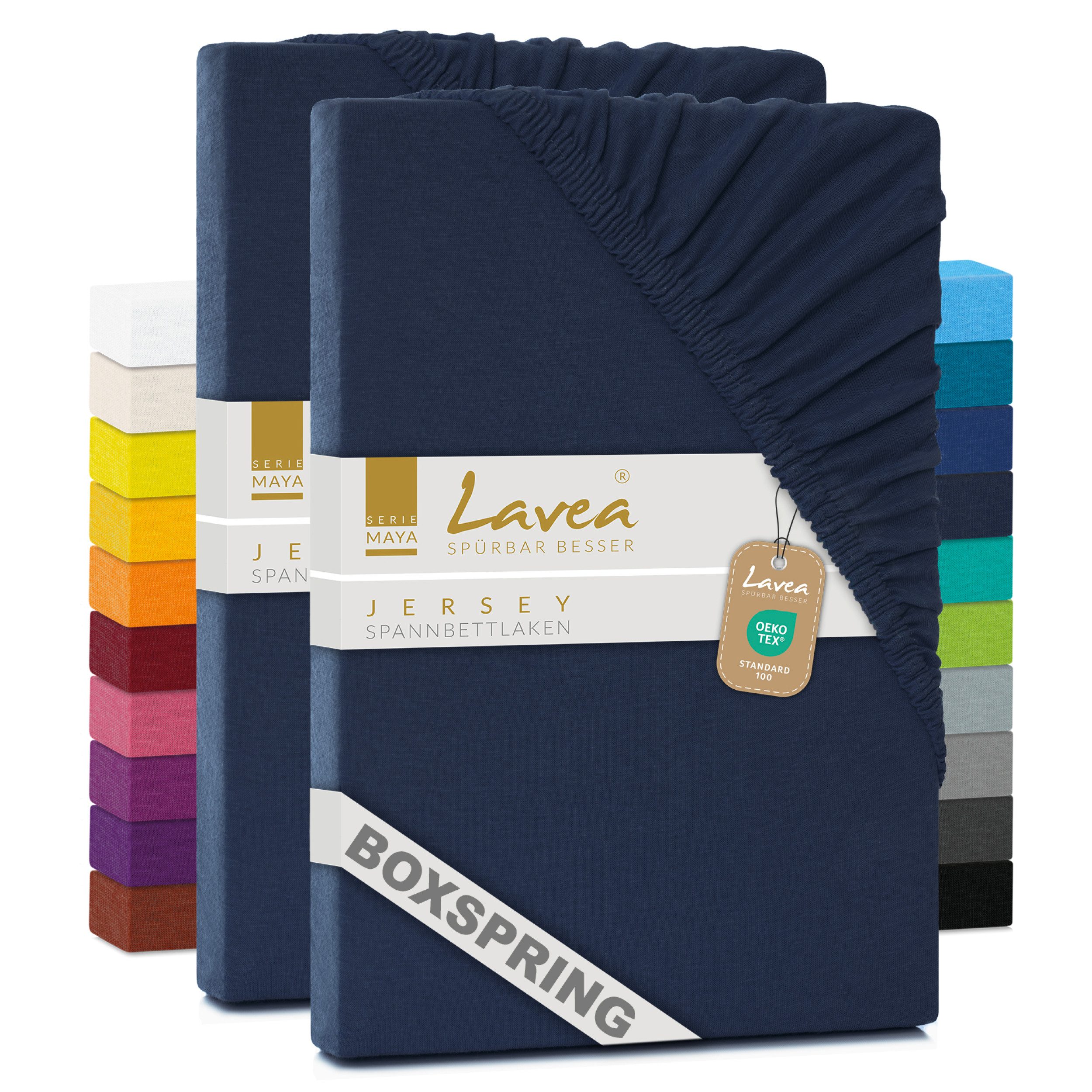 Lavea Spannbettlaken Bettlaken Maya, 180x200cm, 200x200cm, 140x200cm, 160x2 günstig online kaufen