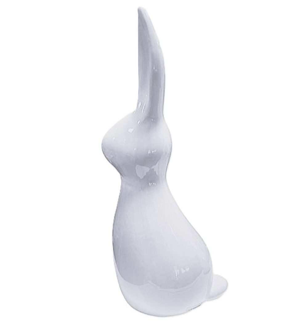 formano Osterhase Dekofigur Hase Modern Basic-Weiß, 3 Größen, (Stück, 1), Glänzend glatte Optik