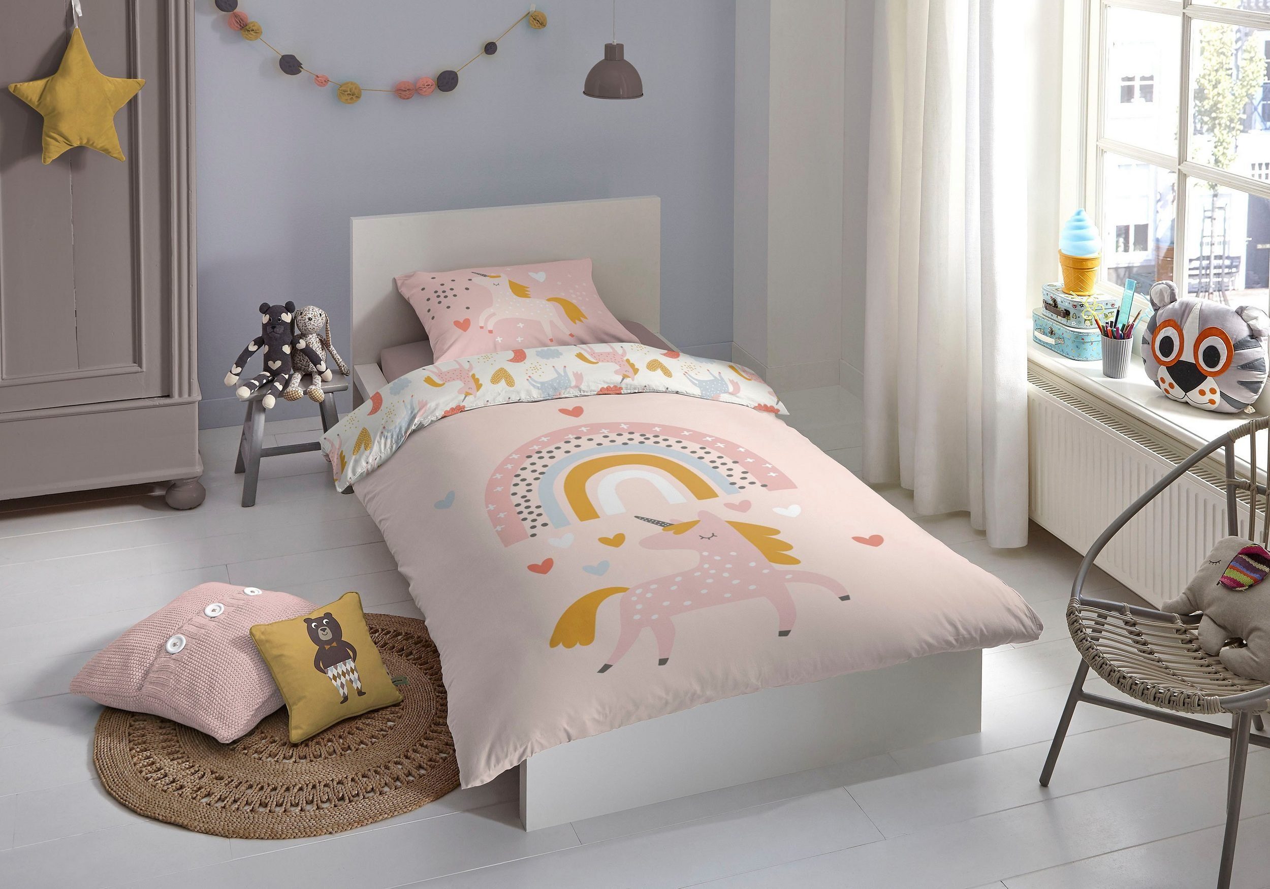 good morning Kinderbettwäsche Unilove Bettwäsche-Set, Renforcé, günstig online kaufen