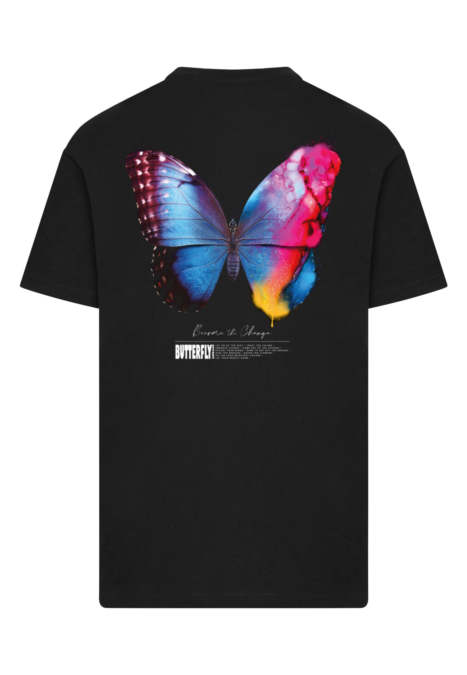 MisterTee T-Shirt MisterTee Herren Become the Change Butterfly 2.0 Tee (1-t günstig online kaufen